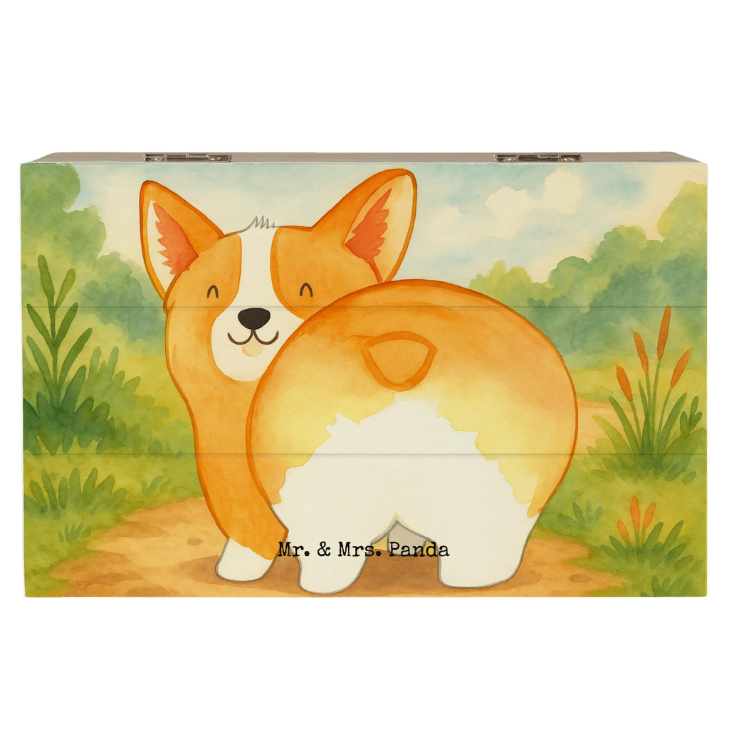 Holzkiste Corgi Po Design Erinnerungskiste, Geschenkbox, Schatzkiste, Aufbewahrungsbox, Schatulle, Geschenkdose, Dekokiste, Kiste, Holzkiste, Erinnerungsbox, XXL, Truhe, Hund, Hundemotiv, Haustier, Hunderasse, Tierliebhaber, Hundebesitzer, Sprüche, Spruch, Motivation, Corgie, Selbstliebe, Hundeliebe