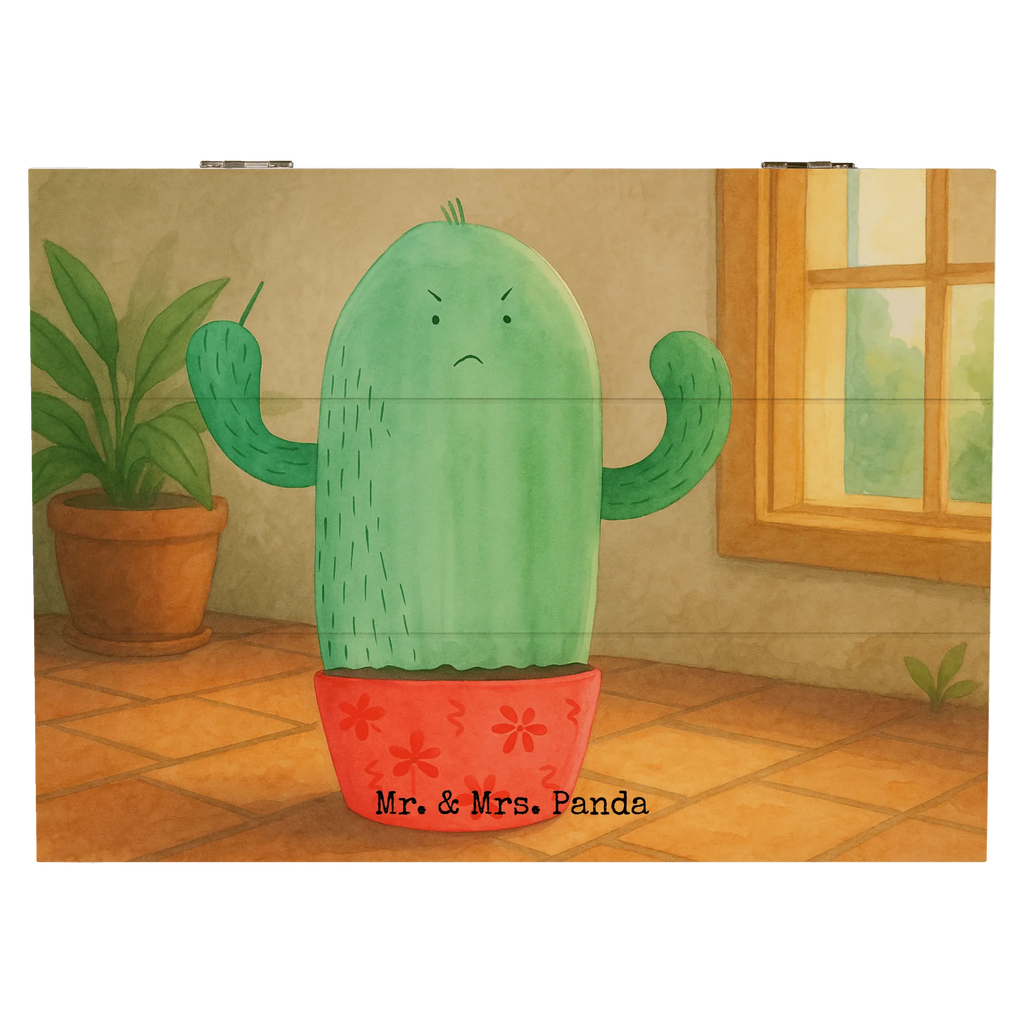 Skrzynia drewniana Kaktus gniew Design Geschenkbox, Erinnerungsbox, Aufbewahrungsbox, Erinnerungskiste, XXL, Dekokiste, Schatzkiste, Schatulle, Kiste, Holzkiste, Truhe, Geschenkdose, Kaktus, Kakteen, Büroalltag, Kollege, Chefin, Schule, ärgern, wütend, Kollegin, Büro