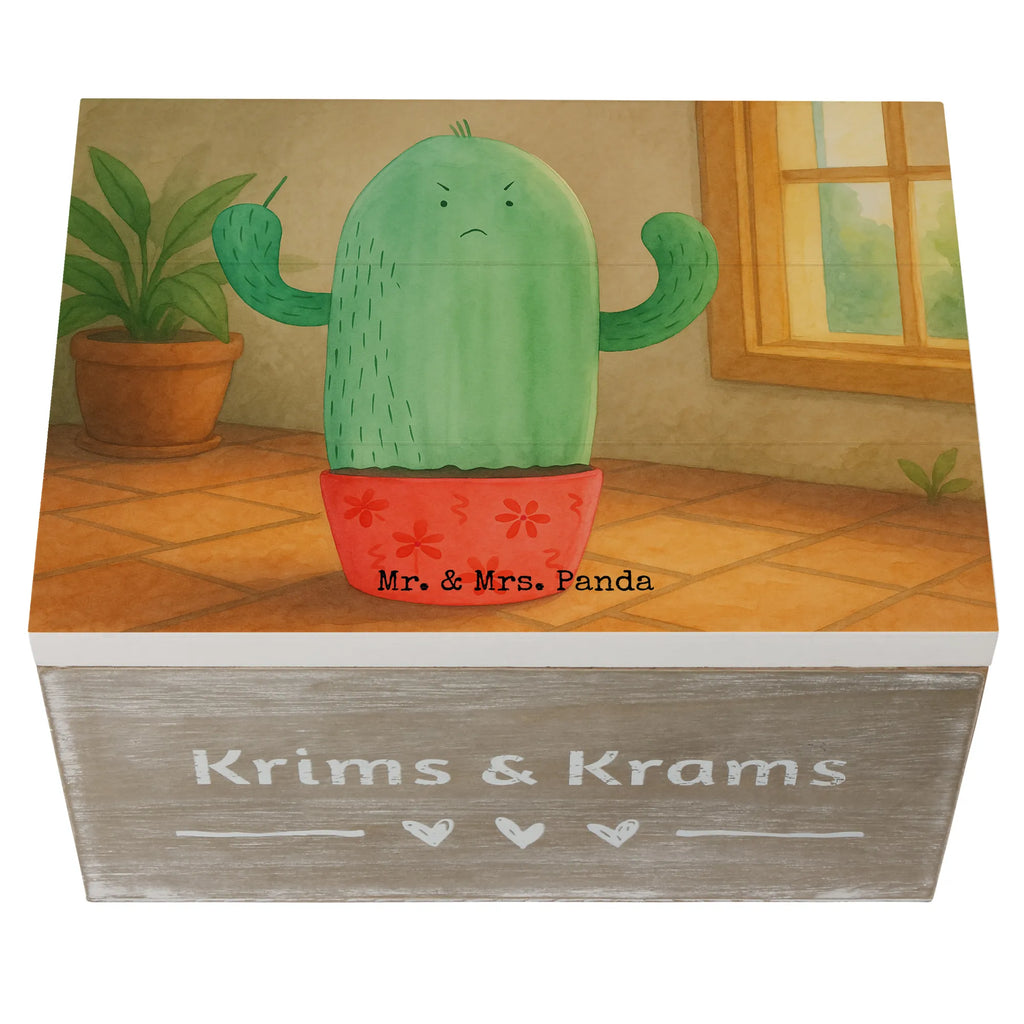 Skrzynia drewniana Kaktus gniew Design Geschenkbox, Erinnerungsbox, Aufbewahrungsbox, Erinnerungskiste, XXL, Dekokiste, Schatzkiste, Schatulle, Kiste, Holzkiste, Truhe, Geschenkdose, Kaktus, Kakteen, Büroalltag, Kollege, Chefin, Schule, ärgern, wütend, Kollegin, Büro