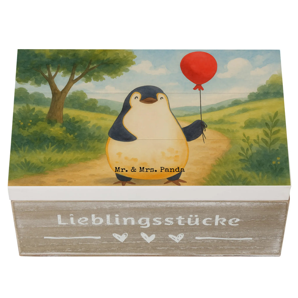 Skrzynia drewniana pingwin balon Design Truhe, Holzkiste, Aufbewahrungsbox, Kiste, Dekokiste, Erinnerungsbox, Geschenkbox, Schatzkiste, Erinnerungskiste, XXL, Geschenkdose, Schatulle, Pinguin, Geschenkidee, beste Freundin, Tagträume, Pinguine, Neustart, Lebenslust, neues Leben, Luftballon, Motivation, Liebe, Glück, Geschenk Freundin