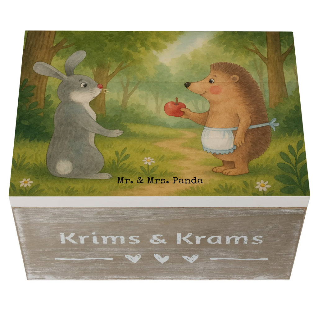 Holzkiste Hase Igel Design Geschenkbox, Kiste, Aufbewahrungsbox, Truhe, XXL, Erinnerungsbox, Schatulle, Schatzkiste, Geschenkdose, Dekokiste, Erinnerungskiste, Holzkiste, Tiermotive, Gute Laune, lustige Sprüche, Tiere, Trösten, Liebeskummer Geschenk, Liebe Spruch, Hase, Igel, Spruch romantisch, Trennungsschmerz, Herzschmerz, Igel und Hase