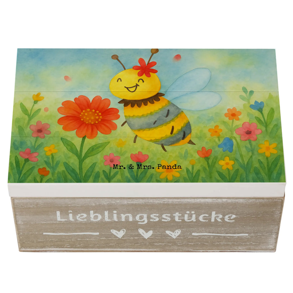 Holzkiste Biene Blume Design Geschenkdose, Schatzkiste, Erinnerungskiste, Kiste, Dekokiste, XXL, Schatulle, Holzkiste, Aufbewahrungsbox, Geschenkbox, Truhe, Erinnerungsbox, Biene, Wespe, Hummel