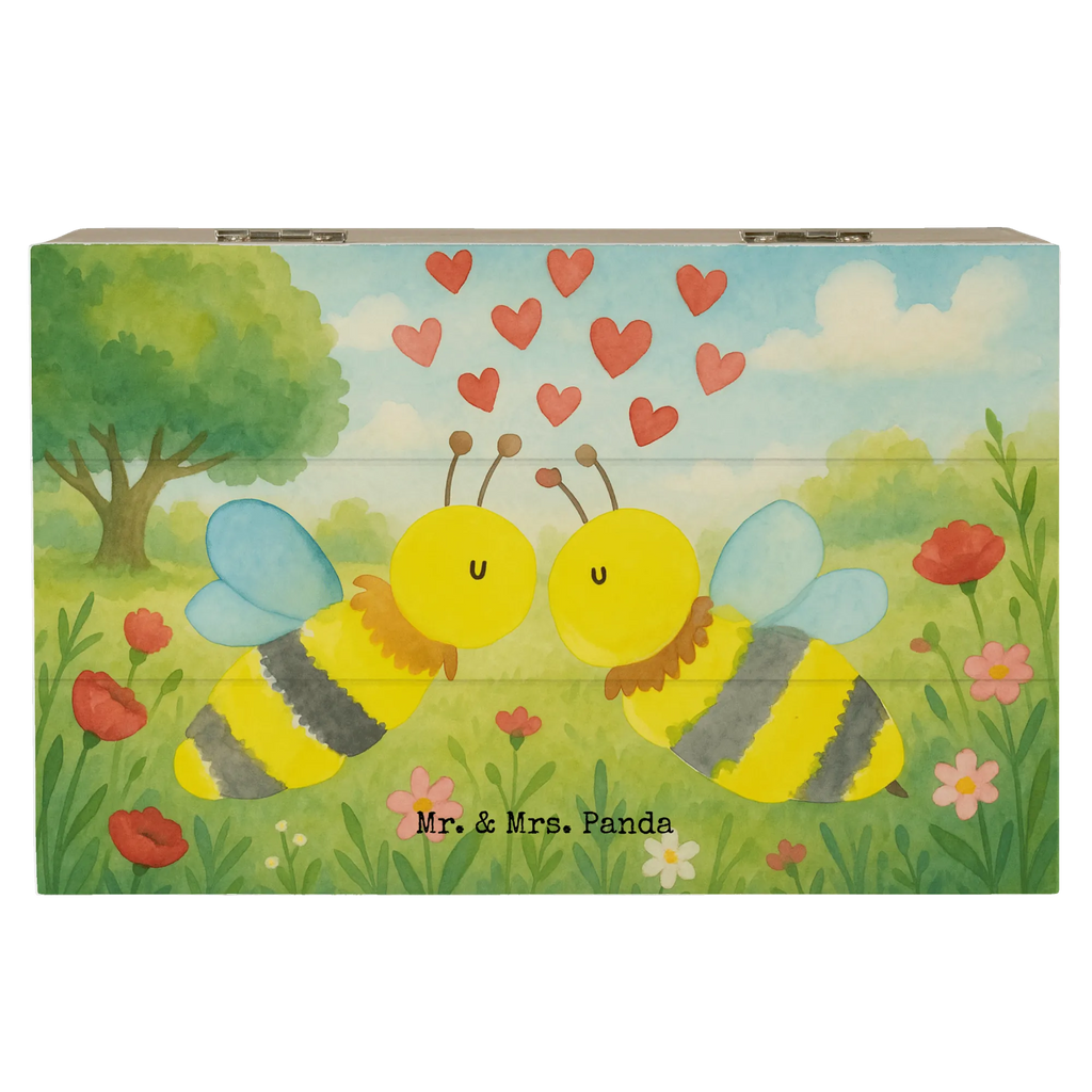 Holzkiste Biene Liebe Design Truhe, Schatulle, Erinnerungskiste, Geschenkbox, Holzkiste, Aufbewahrungsbox, Dekokiste, Erinnerungsbox, Schatzkiste, Kiste, XXL, Geschenkdose, Biene, Wespe, Hummel