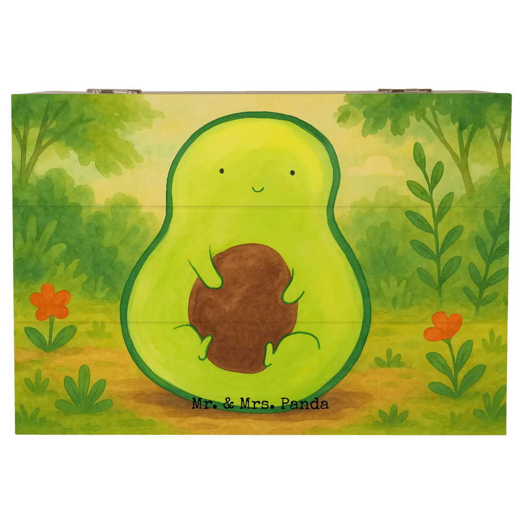 Holzkiste Avocado Kern Design Schatzkiste, Kiste, Schatulle, Geschenkbox, Erinnerungsbox, Truhe, Geschenkdose, Dekokiste, Aufbewahrungsbox, XXL, Holzkiste, Erinnerungskiste, Avocado, Veggie, Vegan, Gesund, Pflanze, Spruch Leben, Avokado, Avocadokern, Kern