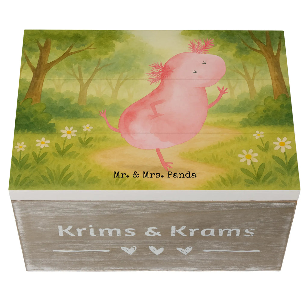 Skrzynia drewniana aksolotl tańczyć Design Kiste, Truhe, Geschenkdose, Dekokiste, Holzkiste, XXL, Aufbewahrungsbox, Erinnerungsbox, Geschenkbox, Schatulle, Erinnerungskiste, Schatzkiste, Axolotl, Molch, Axolot, beste Freundin, Sterne, verrückt, Lurche, Freundin, Lurch, Dachschaden, Schwanzlurch