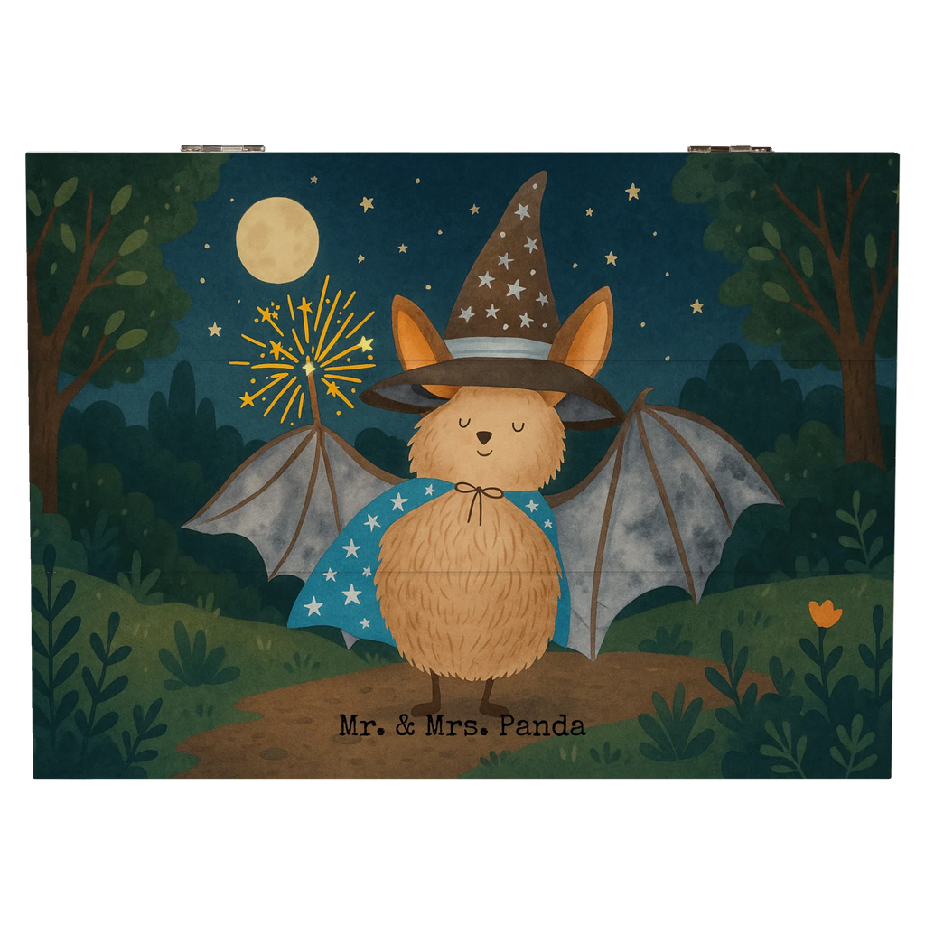 Holzkiste Fledermaus Zauberer Design XXL, Schatzkiste, Kiste, Aufbewahrungsbox, Geschenkdose, Schatulle, Holzkiste, Truhe, Dekokiste, Erinnerungskiste, Geschenkbox, Erinnerungsbox, Tiermotive, Gute Laune, lustige Sprüche, Tiere, Zauberer, Fledermaus, Fledermäuse, Frauen, reinsteigern, Magier