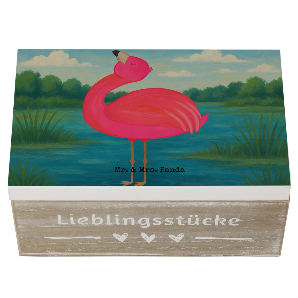 Wooden chest flamingo Proud Design Schatulle, Holzkiste, XXL, Geschenkdose, Dekokiste, Erinnerungsbox, Geschenkbox, Truhe, Aufbewahrungsbox, Erinnerungskiste, Schatzkiste, Kiste, Flamingo, Selbstliebe, Selbstakzeptanz, Tochter, Freundin, Schwester, Mama, beste Freundin, Freude, stolz