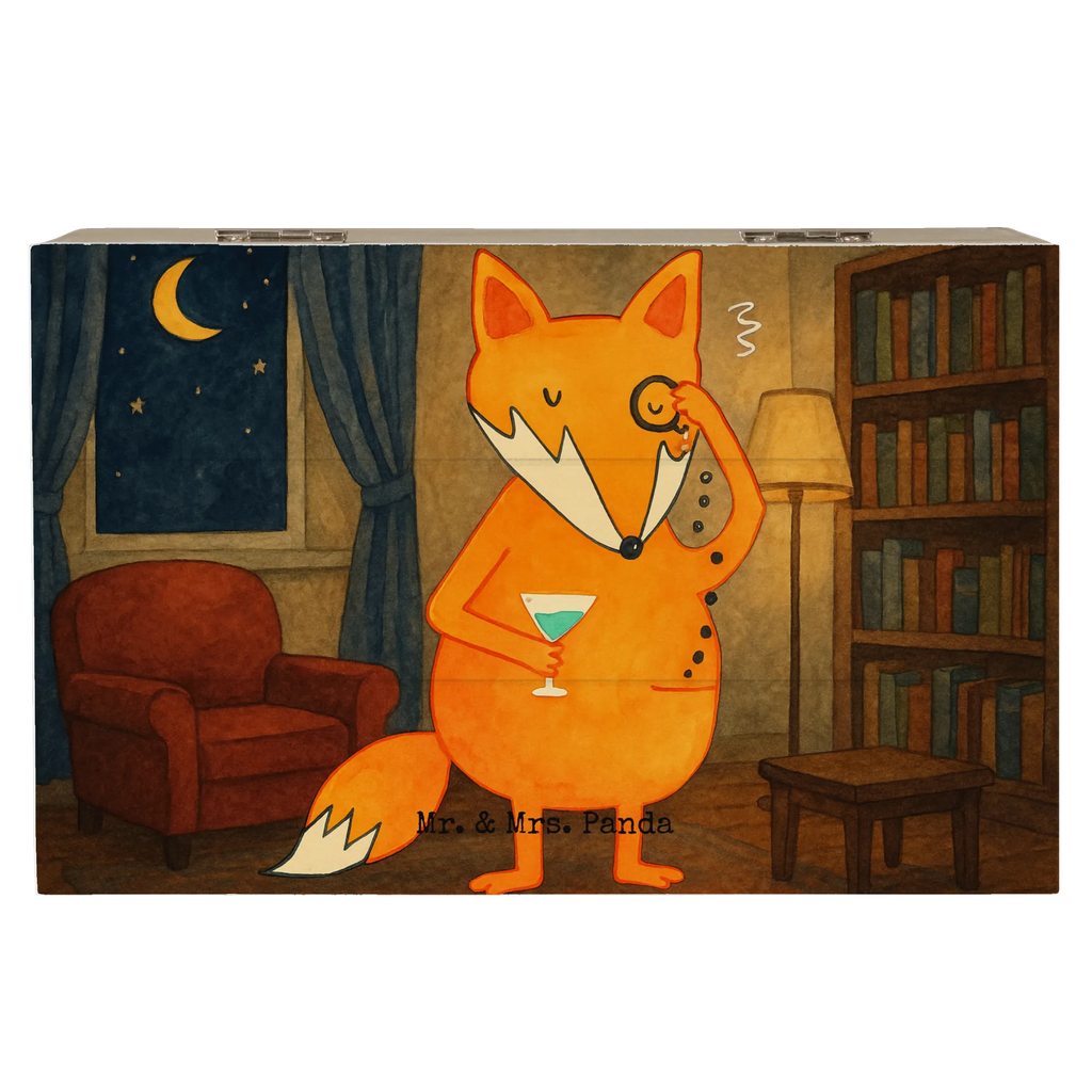 Holzkiste Fuchs Lord Design Aufbewahrungsbox, Erinnerungskiste, Geschenkdose, XXL, Schatzkiste, Dekokiste, Kiste, Erinnerungsbox, Holzkiste, Schatulle, Geschenkbox, Truhe, Fuchs, Problemlösung, Spruch lustig, Liebeskummer Geschenk, tröstende Worte, Motivation Spruch, Füchse