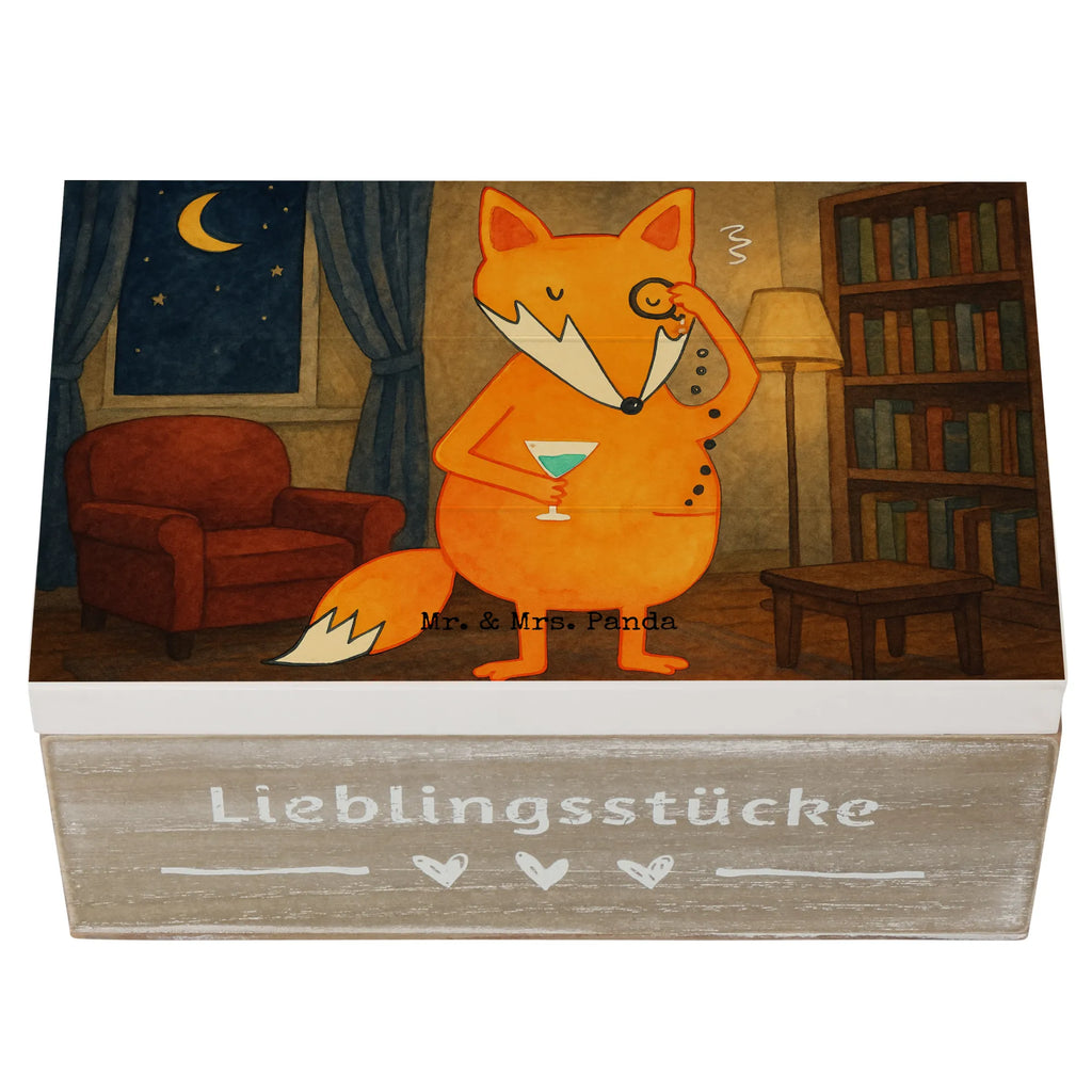 Holzkiste Fuchs Lord Design Aufbewahrungsbox, Erinnerungskiste, Geschenkdose, XXL, Schatzkiste, Dekokiste, Kiste, Erinnerungsbox, Holzkiste, Schatulle, Geschenkbox, Truhe, Fuchs, Problemlösung, Spruch lustig, Liebeskummer Geschenk, tröstende Worte, Motivation Spruch, Füchse