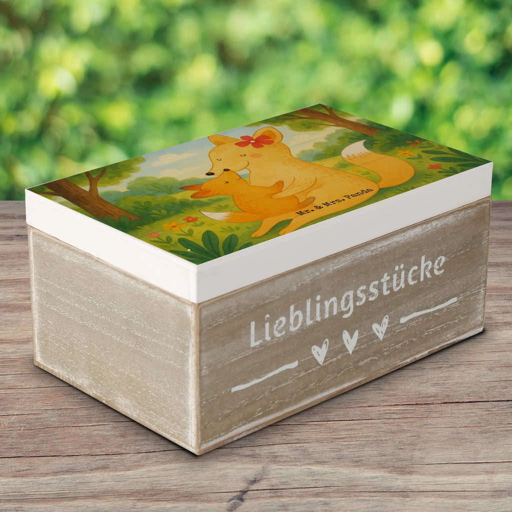 Holzkiste Fuchs Mama Design Aufbewahrungsbox, Holzkiste, Erinnerungskiste, Schatulle, Schatzkiste, Kiste, Geschenkdose, Geschenkbox, Truhe, XXL, Erinnerungsbox, Dekokiste, Familie, Vatertag, Muttertag, Bruder, Schwester, Mama, Papa, Oma, Opa, Geschenk, Mutter, Tochter, Lieblingstochter, Beste Tochter