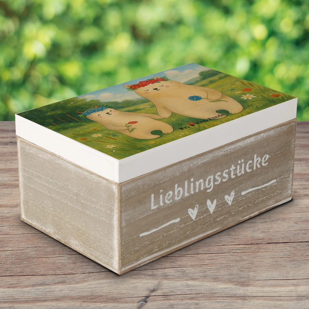 Holzkiste Bären mit Blumenkranz Design Aufbewahrungsbox, Schatzkiste, Schatulle, Geschenkbox, XXL, Holzkiste, Dekokiste, Erinnerungsbox, Erinnerungskiste, Kiste, Geschenkdose, Truhe, Familie, Vatertag, Muttertag, Bruder, Schwester, Mama, Papa, Oma, Opa, Mutter, Lieblingsmama, Lieblingsmensch, Vorbild, Geschenk Mama. Muttertag, weltbeste Mama, Family, Bären, beste Mutter, Tochter, Bär, Kinder, Töchter, Kind, Mami, Mutti