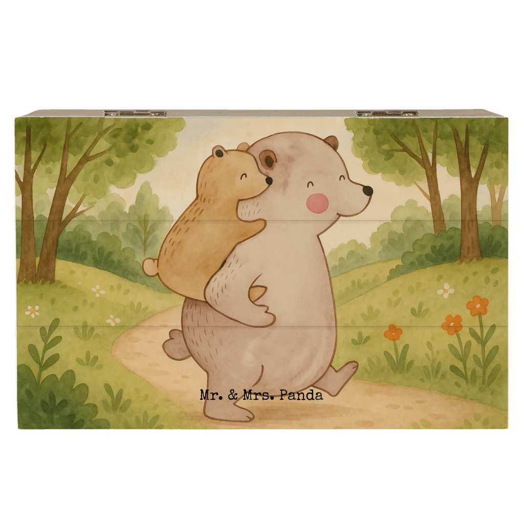 Holzkiste Papa Bär Design Truhe, Erinnerungsbox, Kiste, Schatulle, XXL, Schatzkiste, Geschenkbox, Aufbewahrungsbox, Dekokiste, Geschenkdose, Holzkiste, Erinnerungskiste, Familie, Vatertag, Muttertag, Bruder, Schwester, Mama, Papa, Oma, Opa, Onkel, Vater, Vati, Geburtstag, Geschenk, Papi