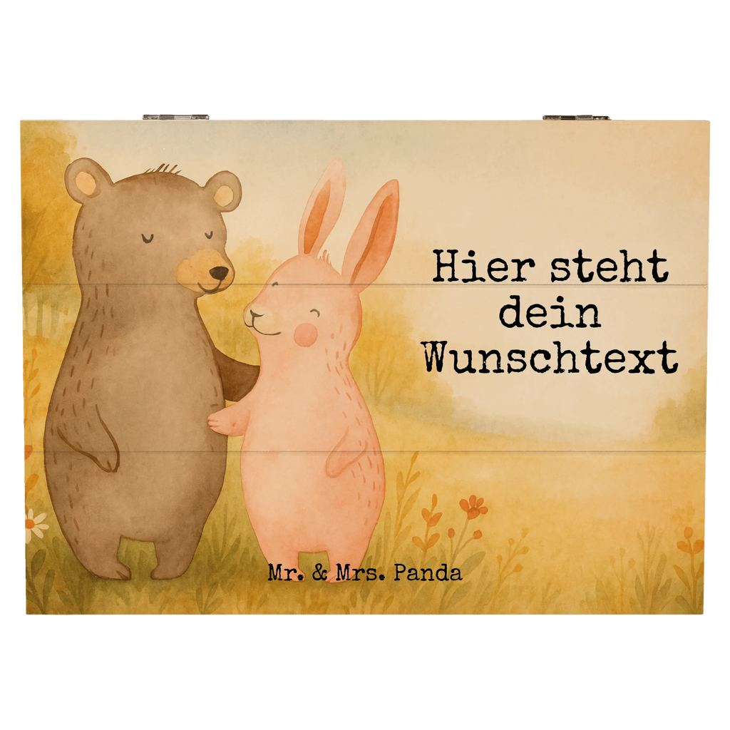 Personalizowane drewniane pudełko Niedźwiedź i królik Przytulać Design Schatzkiste Personalisiert, mit Namen, Schatzkiste mit Namen, Erinnerungskiste Personalisiert, Truhe mit Namen, Aufbewahrungsbox mit Namen, Dekokiste Personalisiert, Truhe Personalisiert, Schatulle mit Namen, Holzkiste mit Namen, Erinnerungsbox Personalisiert, GEschenkdose personalisiert, Schatulle Personalisiert, Aufbewahrungsbox Personalisiert, Kiste mit Namen, Erinnerungsbox mit Namen, Holzkiste Personalisiert, Kiste Personalisiert, Geschenkbox personalisiert, Erinnerungskiste, Dekokiste mit Namen, Liebe, Partner, Freund, Freundin, Ehemann, Ehefrau, Heiraten, Verlobung, Heiratsantrag, Liebesgeschenk, Jahrestag, Hocheitstag, Freunde, best friends, Bär, Bärchen, bester Freund, Hase