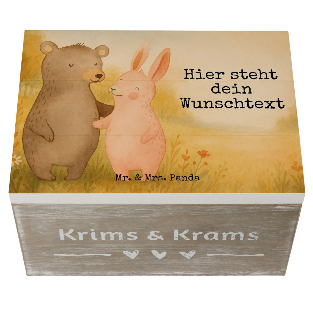 Personalizowane drewniane pudełko Niedźwiedź i królik Przytulać Design Schatzkiste Personalisiert, mit Namen, Schatzkiste mit Namen, Erinnerungskiste Personalisiert, Truhe mit Namen, Aufbewahrungsbox mit Namen, Dekokiste Personalisiert, Truhe Personalisiert, Schatulle mit Namen, Holzkiste mit Namen, Erinnerungsbox Personalisiert, GEschenkdose personalisiert, Schatulle Personalisiert, Aufbewahrungsbox Personalisiert, Kiste mit Namen, Erinnerungsbox mit Namen, Holzkiste Personalisiert, Kiste Personalisiert, Geschenkbox personalisiert, Erinnerungskiste, Dekokiste mit Namen, Liebe, Partner, Freund, Freundin, Ehemann, Ehefrau, Heiraten, Verlobung, Heiratsantrag, Liebesgeschenk, Jahrestag, Hocheitstag, Freunde, best friends, Bär, Bärchen, bester Freund, Hase