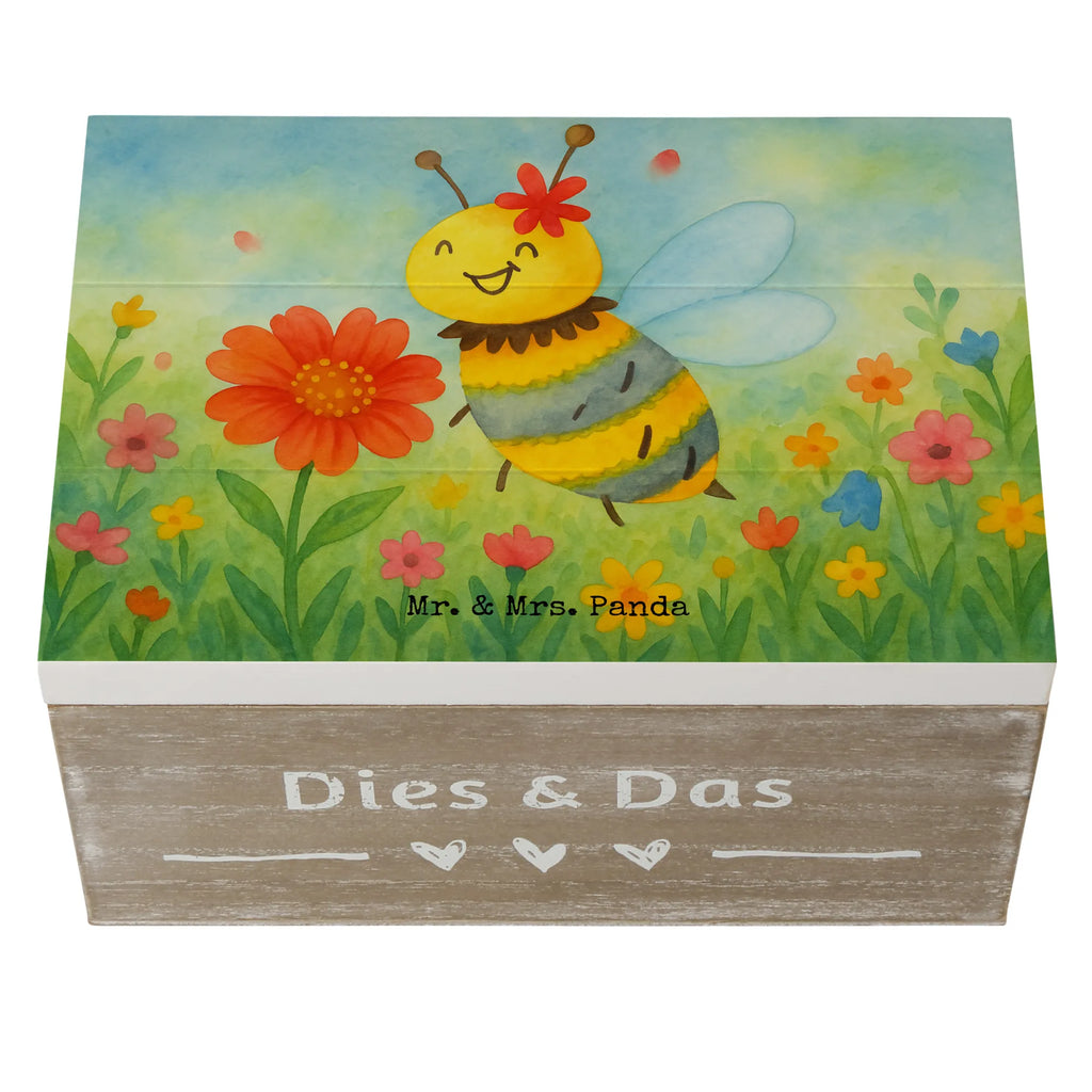 Holzkiste Biene Blume Design Geschenkdose, Schatzkiste, Erinnerungskiste, Kiste, Dekokiste, XXL, Schatulle, Holzkiste, Aufbewahrungsbox, Geschenkbox, Truhe, Erinnerungsbox, Biene, Wespe, Hummel