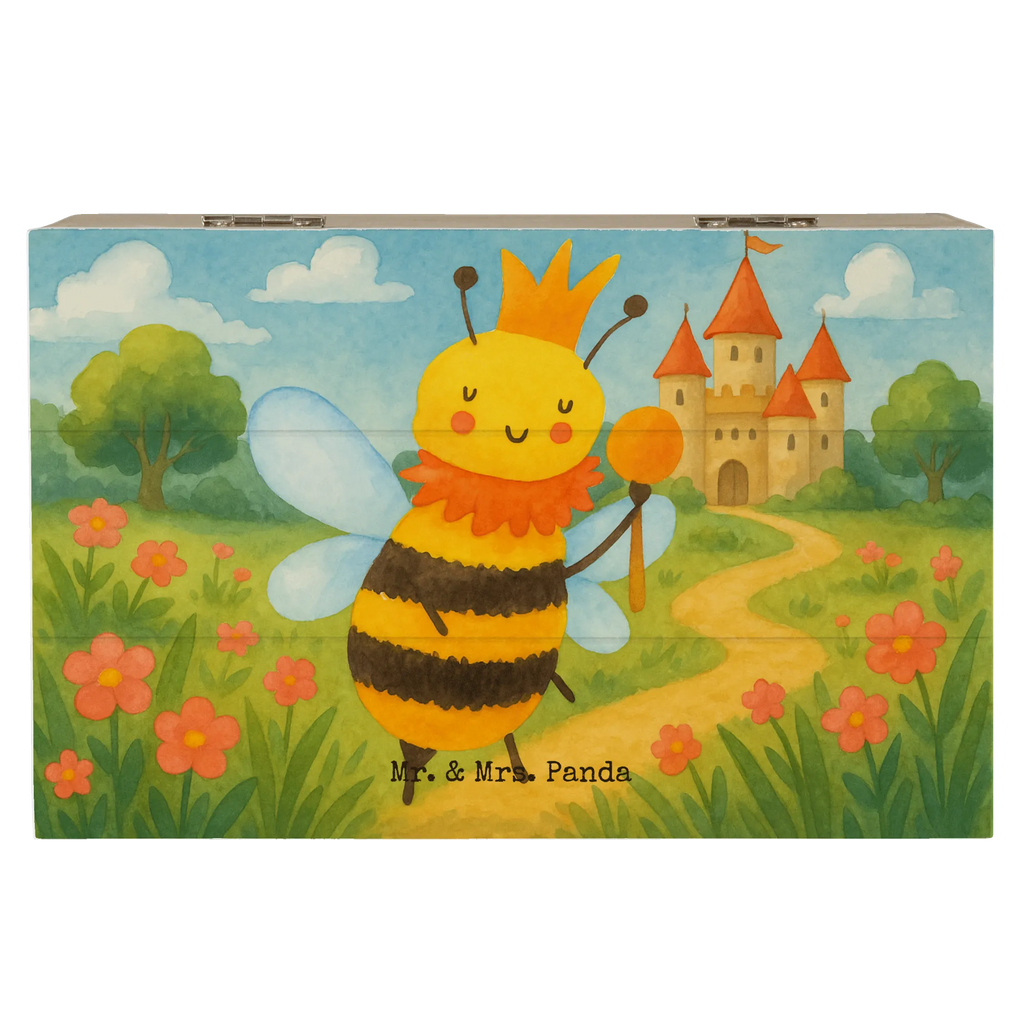 Holzkiste Biene König Design Kiste, Geschenkbox, Holzkiste, Truhe, Schatulle, Aufbewahrungsbox, Schatzkiste, Geschenkdose, Erinnerungskiste, Dekokiste, XXL, Erinnerungsbox, Biene, Wespe, Hummel