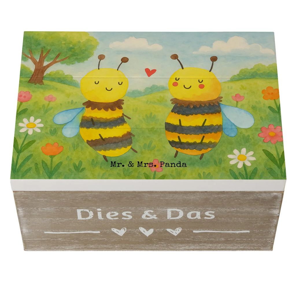 Holzkiste Biene Verliebt Design Holzkiste, Kiste, Schatzkiste, Truhe, Schatulle, XXL, Erinnerungsbox, Erinnerungskiste, Dekokiste, Aufbewahrungsbox, Geschenkbox, Geschenkdose, Biene, Wespe, Hummel