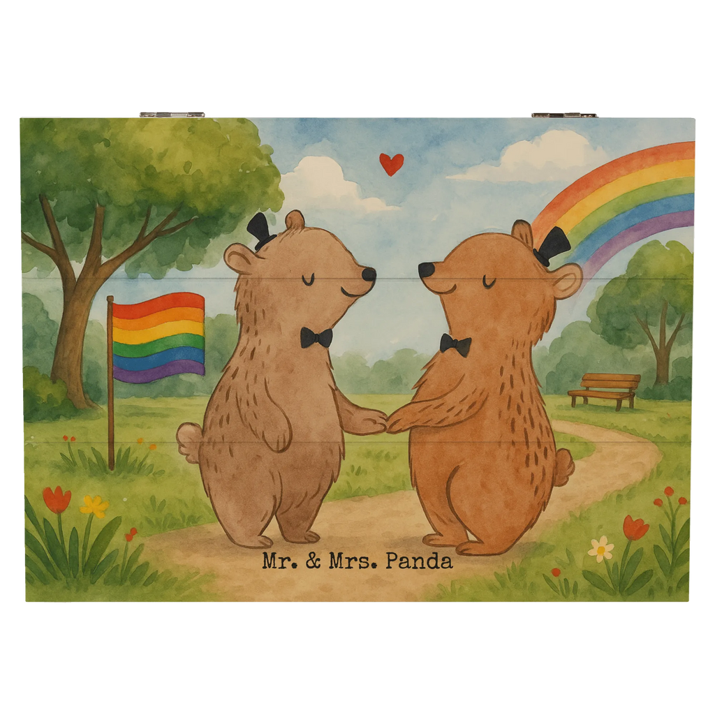 Holzkiste Bären Gay Pride Design Erinnerungskiste, Geschenkbox, Truhe, Geschenkdose, XXL, Kiste, Aufbewahrungsbox, Schatulle, Schatzkiste, Holzkiste, Erinnerungsbox, Dekokiste, Hochzeit, Hochzeitsgeschenk, Ehe, Hochzeitsfeier, Trauung, Trauungsgeschenk, Hochzeitskarte, Verlobungsfeier, Verlobungsgeschenk, Hochzeitsgeschenkideen, Hochzeitsgeschenke für Brautpaar