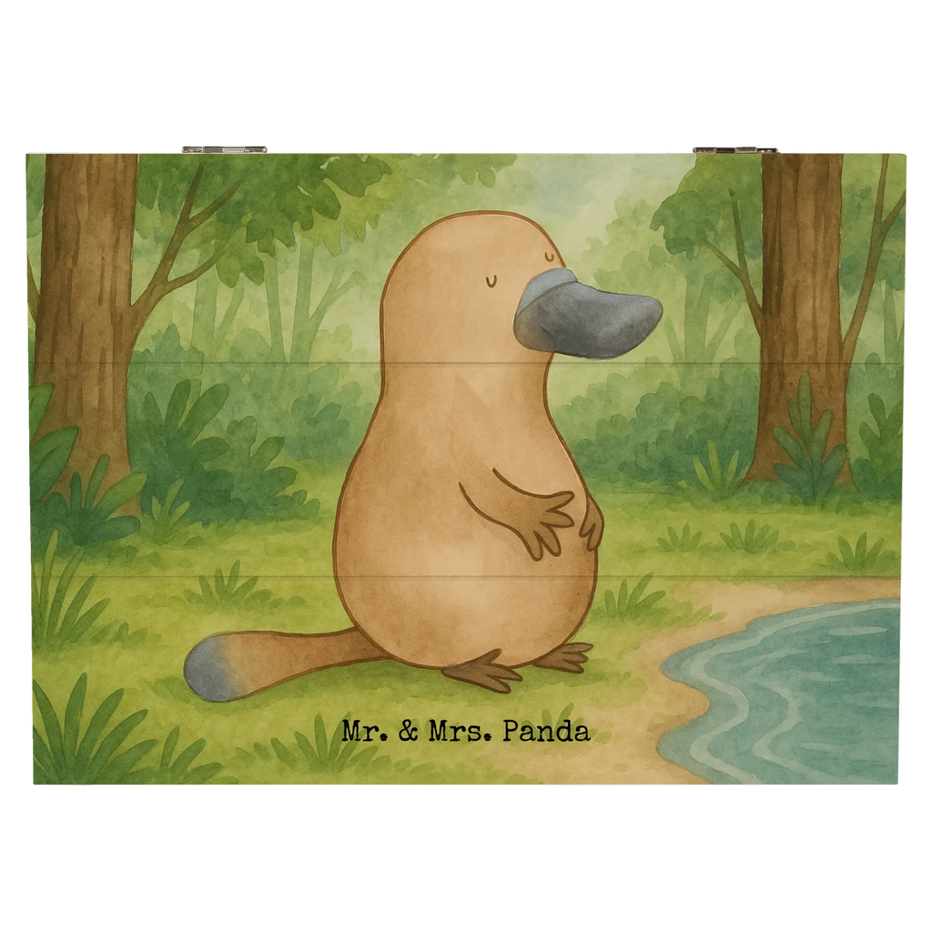 Holzkiste Schnabeltier Mut Design XXL, Geschenkdose, Erinnerungsbox, Geschenkbox, Aufbewahrungsbox, Kiste, Schatzkiste, Erinnerungskiste, Dekokiste, Schatulle, Truhe, Holzkiste, Meerestiere, Meer, Urlaub, Mut, Training, Raodtrip, Weltreise, Neustart, Motivation, Büro, mutig, Arbeit, Neuanfang, Schnabeltiere, Lebensweisheit, Schnabeltier