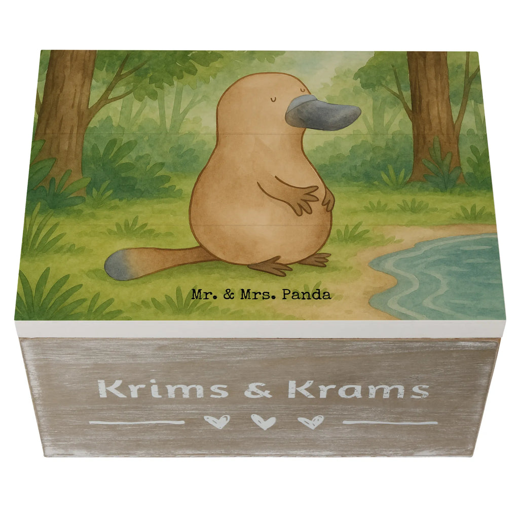 Holzkiste Schnabeltier Mut Design XXL, Geschenkdose, Erinnerungsbox, Geschenkbox, Aufbewahrungsbox, Kiste, Schatzkiste, Erinnerungskiste, Dekokiste, Schatulle, Truhe, Holzkiste, Meerestiere, Meer, Urlaub, Mut, Training, Raodtrip, Weltreise, Neustart, Motivation, Büro, mutig, Arbeit, Neuanfang, Schnabeltiere, Lebensweisheit, Schnabeltier