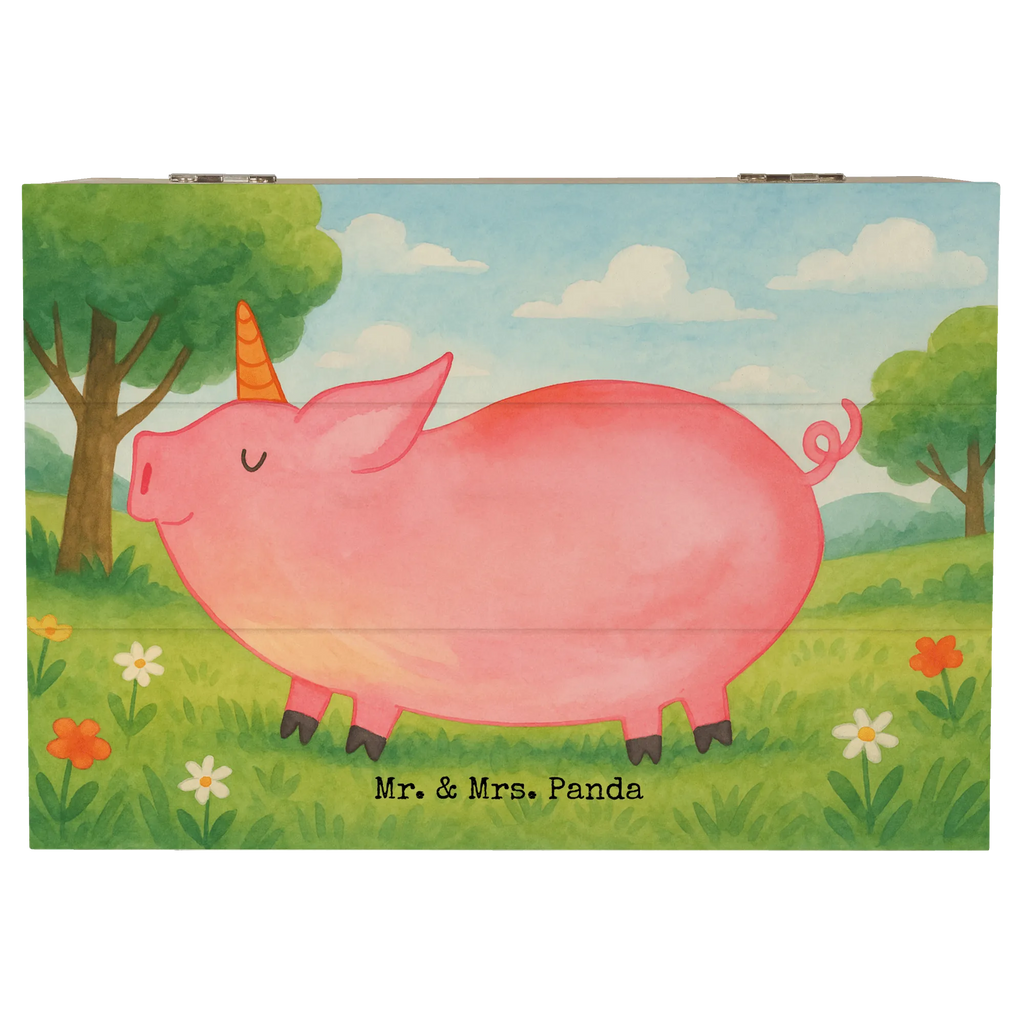 Skrzynia drewniana jednorożec świnia Design Schatulle, Aufbewahrungsbox, Erinnerungskiste, Geschenkbox, XXL, Dekokiste, Schatzkiste, Geschenkdose, Holzkiste, Kiste, Truhe, Erinnerungsbox, Einhorn, Einhörner, Einhorn Deko, Unicorn, geschenk, english, funny, Piggy, witzig. lustig, Schweinhorn, Schwein, Bauer, Pig, Party, englisch, Spaß, Spruch