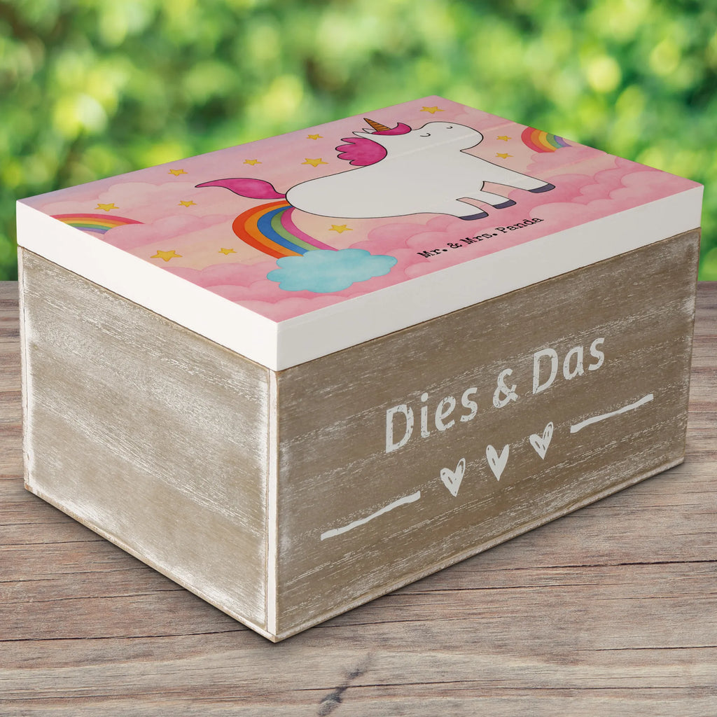 Skrzynia drewniana Jednorożec puszczać bąki Design Holzkiste, Erinnerungsbox, XXL, Geschenkbox, Schatzkiste, Erinnerungskiste, Aufbewahrungsbox, Dekokiste, Geschenkdose, Schatulle, Kiste, Truhe, Einhorn, Einhörner, Einhorn Deko, Unicorn, Glitzer, lustig, Einhornpower, Spaß, Erwachsenwerden, Freundin, Regenbogen, Pups