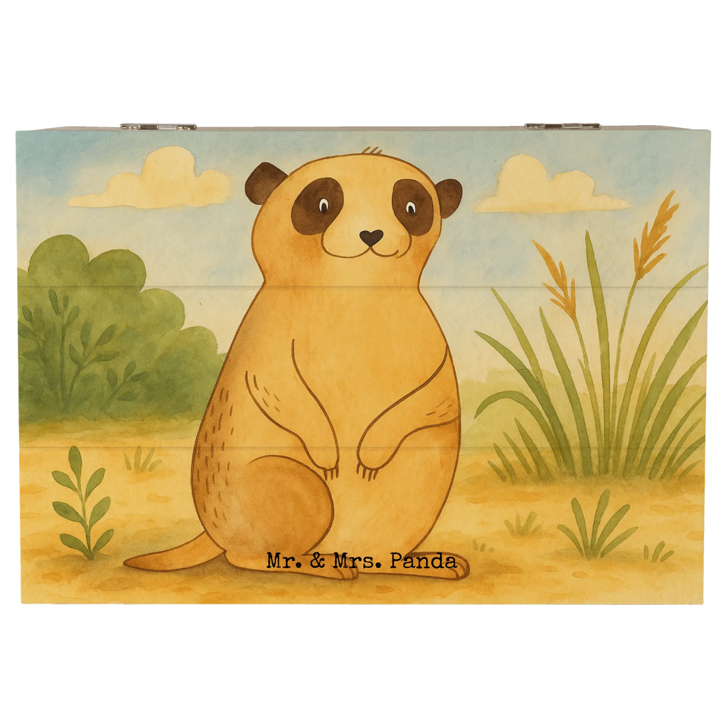 Skrzynia drewniana Surikatka Design Geschenkbox, Dekokiste, Schatzkiste, XXL, Erinnerungskiste, Erinnerungsbox, Aufbewahrungsbox, Schatulle, Truhe, Holzkiste, Geschenkdose, Kiste, Afrika, Wildtiere, Weltreise, Spruch, Afrikareise, Reisen, Roadtrip, Traveling, Erdmännchen