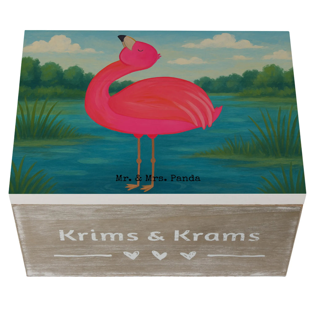Wooden chest flamingo Proud Design Schatulle, Holzkiste, XXL, Geschenkdose, Dekokiste, Erinnerungsbox, Geschenkbox, Truhe, Aufbewahrungsbox, Erinnerungskiste, Schatzkiste, Kiste, Flamingo, Selbstliebe, Selbstakzeptanz, Tochter, Freundin, Schwester, Mama, beste Freundin, Freude, stolz