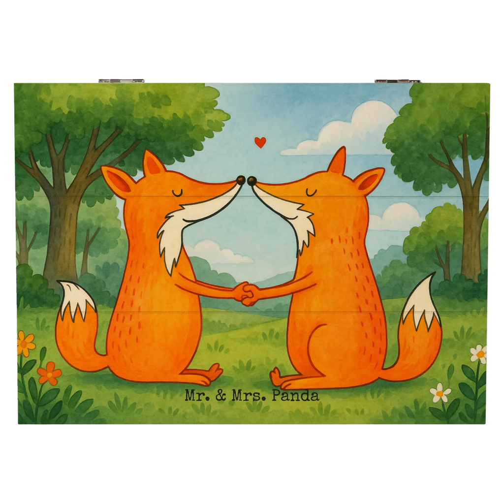 Wooden chest foxes Love Design Schatzkiste, Dekokiste, XXL, Geschenkbox, Erinnerungsbox, Aufbewahrungsbox, Geschenkdose, Schatulle, Kiste, Truhe, Erinnerungskiste, Holzkiste, Fuchs, Liebespaar, Ehemann, Füchse, Verlobte, Freundin, Partner, Ehefrau, Ehe, Liebesbeweis, Paar, Fox, Liebe, Freund