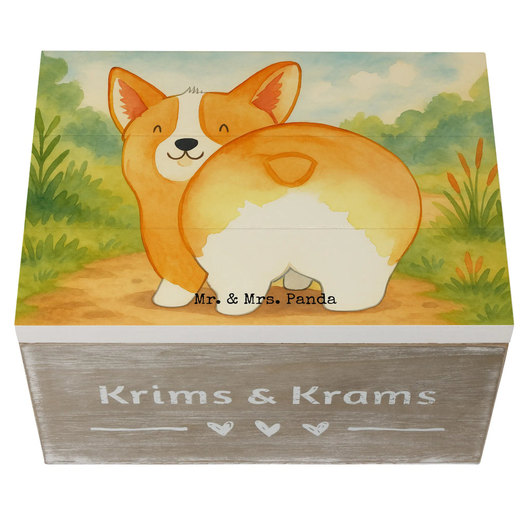 Holzkiste Corgi Po Design Erinnerungskiste, Geschenkbox, Schatzkiste, Aufbewahrungsbox, Schatulle, Geschenkdose, Dekokiste, Kiste, Holzkiste, Erinnerungsbox, XXL, Truhe, Hund, Hundemotiv, Haustier, Hunderasse, Tierliebhaber, Hundebesitzer, Sprüche, Spruch, Motivation, Corgie, Selbstliebe, Hundeliebe