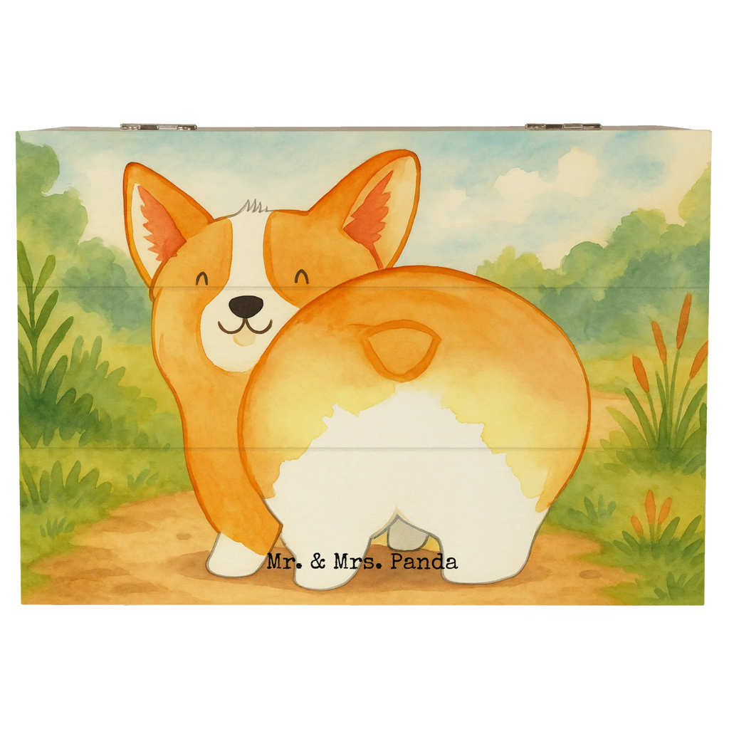Holzkiste Corgi Po Design Erinnerungskiste, Geschenkbox, Schatzkiste, Aufbewahrungsbox, Schatulle, Geschenkdose, Dekokiste, Kiste, Holzkiste, Erinnerungsbox, XXL, Truhe, Hund, Hundemotiv, Haustier, Hunderasse, Tierliebhaber, Hundebesitzer, Sprüche, Spruch, Motivation, Corgie, Selbstliebe, Hundeliebe