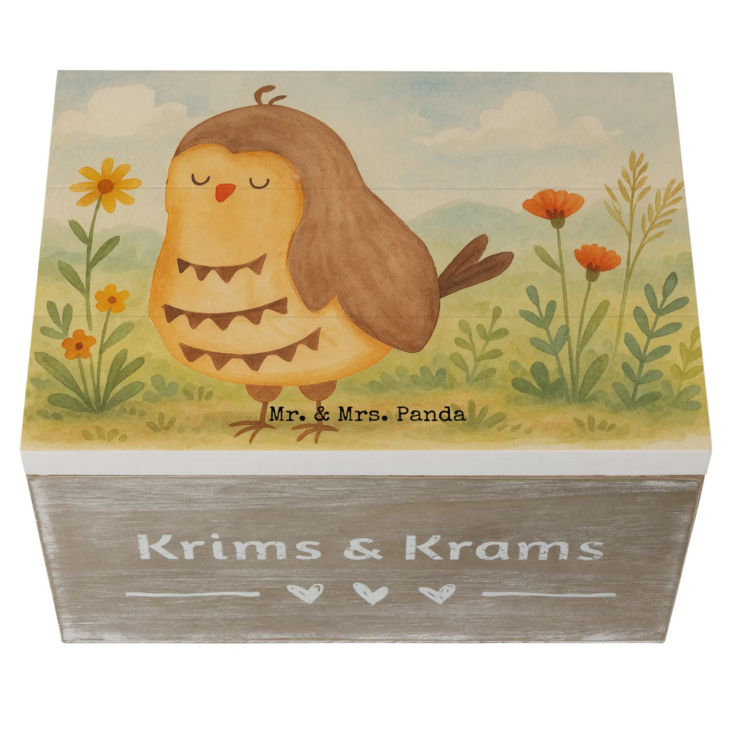 Holzkiste Eule Zufrieden Design XXL, Geschenkdose, Holzkiste, Erinnerungskiste, Geschenkbox, Aufbewahrungsbox, Truhe, Kiste, Schatzkiste, Erinnerungsbox, Schatulle, Dekokiste, Eule, Geschenk Hochzeitstag, Spruch schön, Romantisch, Eule Spruch, Eule deko, Liebe Spruch, Owl, Wortspiel lustig