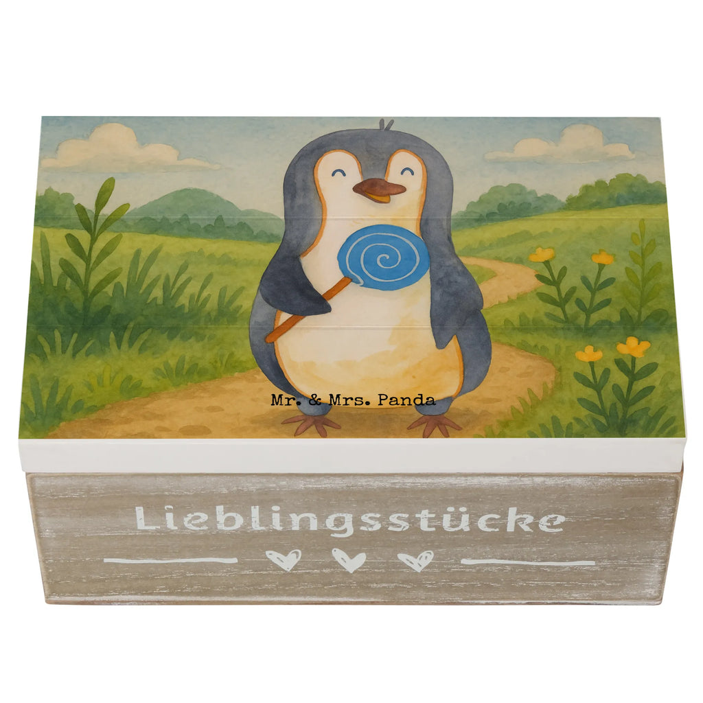 Wooden chest Penguin lollipop Design Schatzkiste, Geschenkdose, Erinnerungskiste, Aufbewahrungsbox, Truhe, XXL, Schatulle, Geschenkbox, Kiste, Dekokiste, Erinnerungsbox, Holzkiste, Pinguin, Lolli, Rabauke, Gauner, Spruch, Süßigkeiten, Ganove, Pinguine, Rebell, Blödsinn