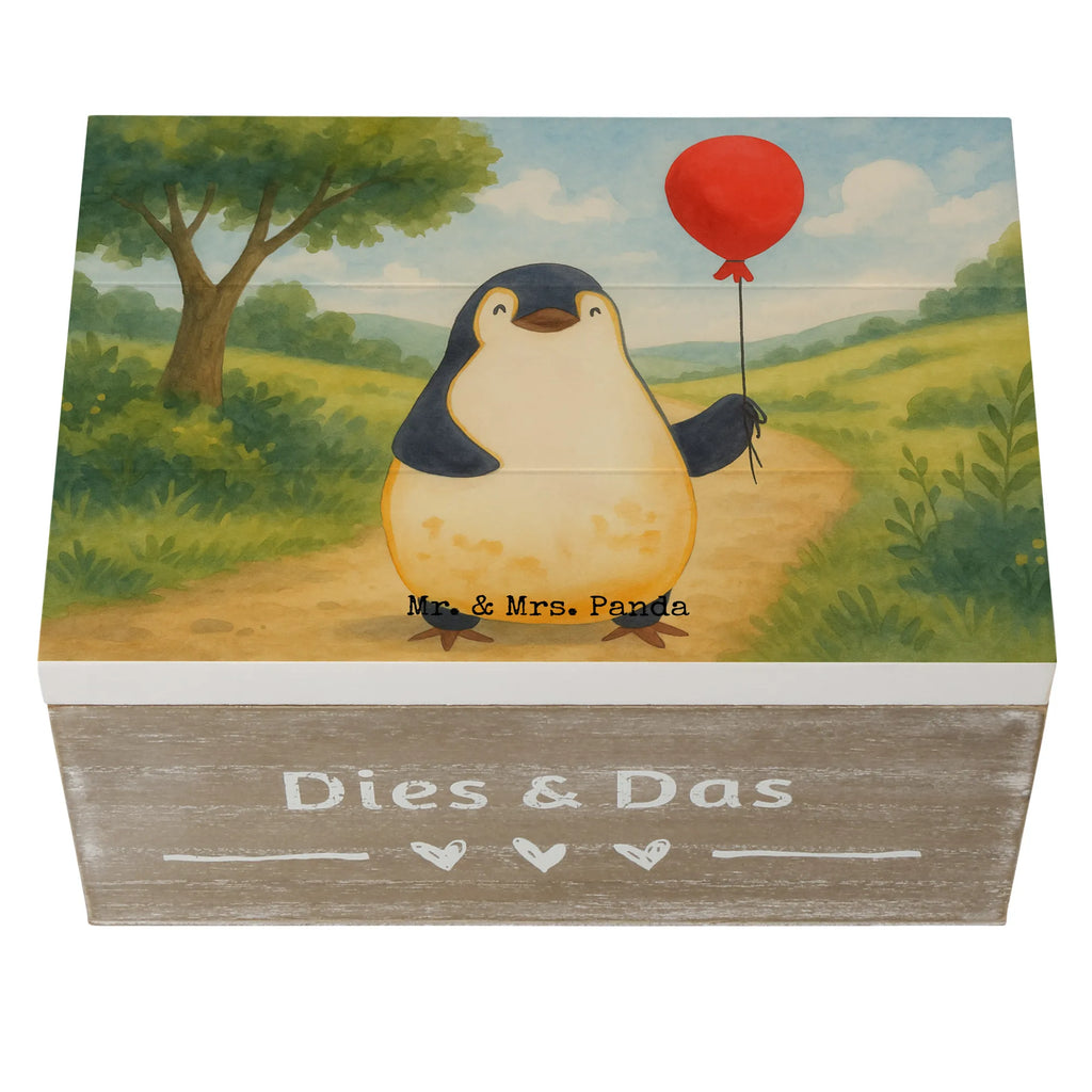 Skrzynia drewniana pingwin balon Design Truhe, Holzkiste, Aufbewahrungsbox, Kiste, Dekokiste, Erinnerungsbox, Geschenkbox, Schatzkiste, Erinnerungskiste, XXL, Geschenkdose, Schatulle, Pinguin, Geschenkidee, beste Freundin, Tagträume, Pinguine, Neustart, Lebenslust, neues Leben, Luftballon, Motivation, Liebe, Glück, Geschenk Freundin