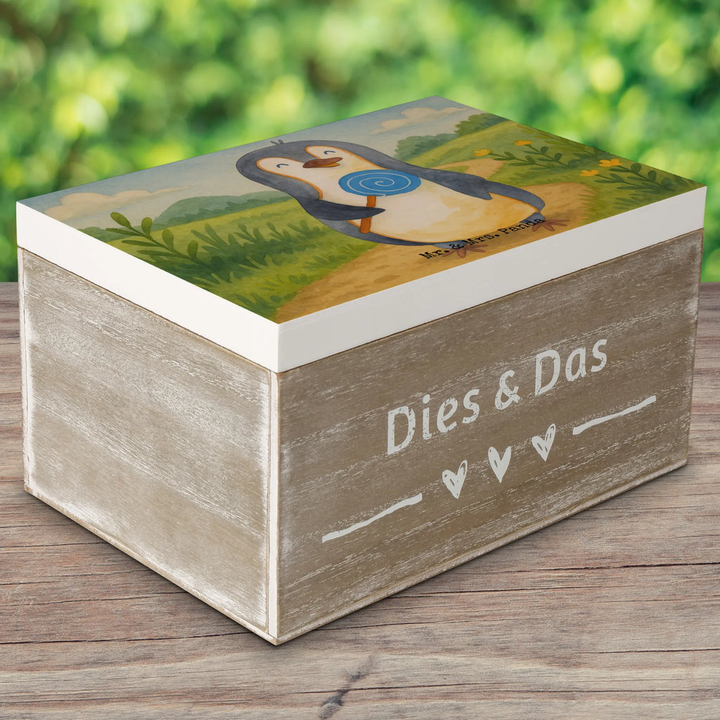 Wooden chest Penguin lollipop Design Schatzkiste, Geschenkdose, Erinnerungskiste, Aufbewahrungsbox, Truhe, XXL, Schatulle, Geschenkbox, Kiste, Dekokiste, Erinnerungsbox, Holzkiste, Pinguin, Lolli, Rabauke, Gauner, Spruch, Süßigkeiten, Ganove, Pinguine, Rebell, Blödsinn