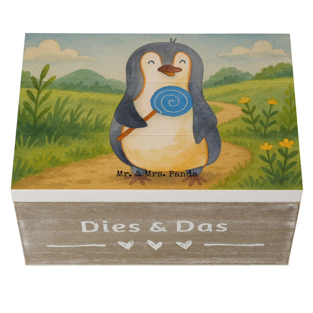 Wooden chest Penguin lollipop Design Schatzkiste, Geschenkdose, Erinnerungskiste, Aufbewahrungsbox, Truhe, XXL, Schatulle, Geschenkbox, Kiste, Dekokiste, Erinnerungsbox, Holzkiste, Pinguin, Lolli, Rabauke, Gauner, Spruch, Süßigkeiten, Ganove, Pinguine, Rebell, Blödsinn