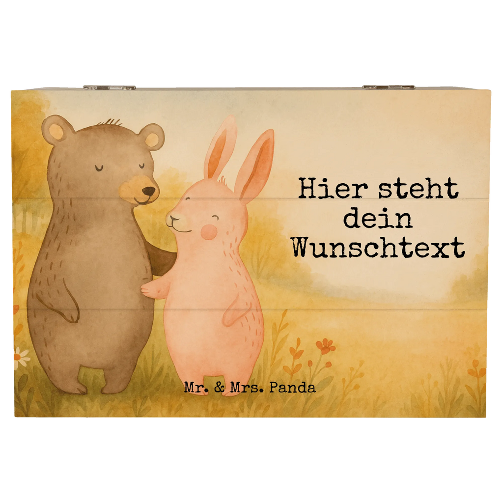 Personalizowane drewniane pudełko Niedźwiedź i królik Przytulać Design Schatzkiste Personalisiert, mit Namen, Schatzkiste mit Namen, Erinnerungskiste Personalisiert, Truhe mit Namen, Aufbewahrungsbox mit Namen, Dekokiste Personalisiert, Truhe Personalisiert, Schatulle mit Namen, Holzkiste mit Namen, Erinnerungsbox Personalisiert, GEschenkdose personalisiert, Schatulle Personalisiert, Aufbewahrungsbox Personalisiert, Kiste mit Namen, Erinnerungsbox mit Namen, Holzkiste Personalisiert, Kiste Personalisiert, Geschenkbox personalisiert, Erinnerungskiste, Dekokiste mit Namen, Liebe, Partner, Freund, Freundin, Ehemann, Ehefrau, Heiraten, Verlobung, Heiratsantrag, Liebesgeschenk, Jahrestag, Hocheitstag, Freunde, best friends, Bär, Bärchen, bester Freund, Hase