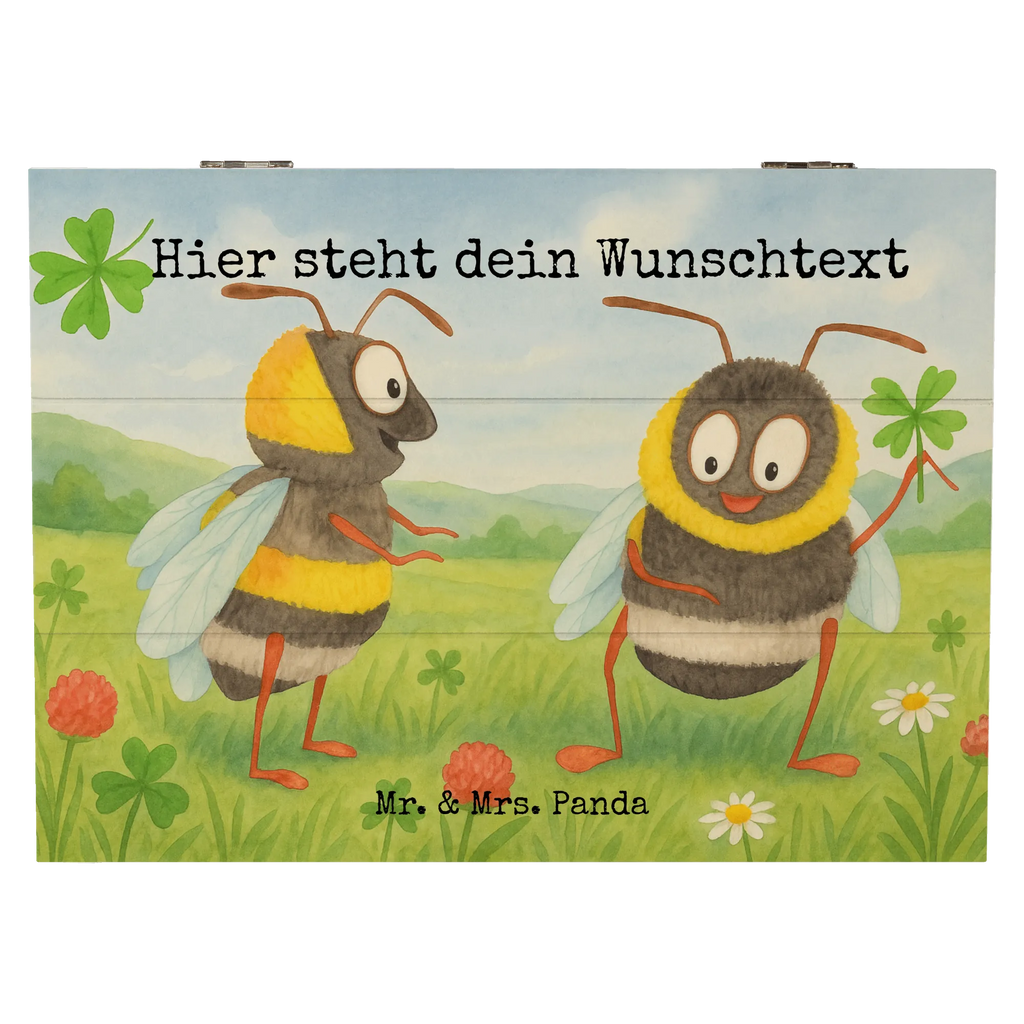 Personalisierte Holzkiste Hummeln Kleeblatt Design Schatzkiste Personalisiert, Schatulle Personalisiert, Dekokiste Personalisiert, Aufbewahrungsbox Personalisiert, Holzkiste mit Namen, Erinnerungsbox Personalisiert, mit Namen, Erinnerungsbox mit Namen, Erinnerungskiste Personalisiert, Holzkiste Personalisiert, Dekokiste mit Namen, Geschenkbox personalisiert, Erinnerungskiste, GEschenkdose personalisiert, Truhe Personalisiert, Schatzkiste mit Namen, Truhe mit Namen, Kiste mit Namen, Kiste Personalisiert, Aufbewahrungsbox mit Namen, Schatulle mit Namen, Tiermotive, Gute Laune, lustige Sprüche, Tiere, Spruch positiv, Spruch fröhlich, glücklich sein, Spruch schön, Hummel, glücklich werden, Biene Deko, Biene