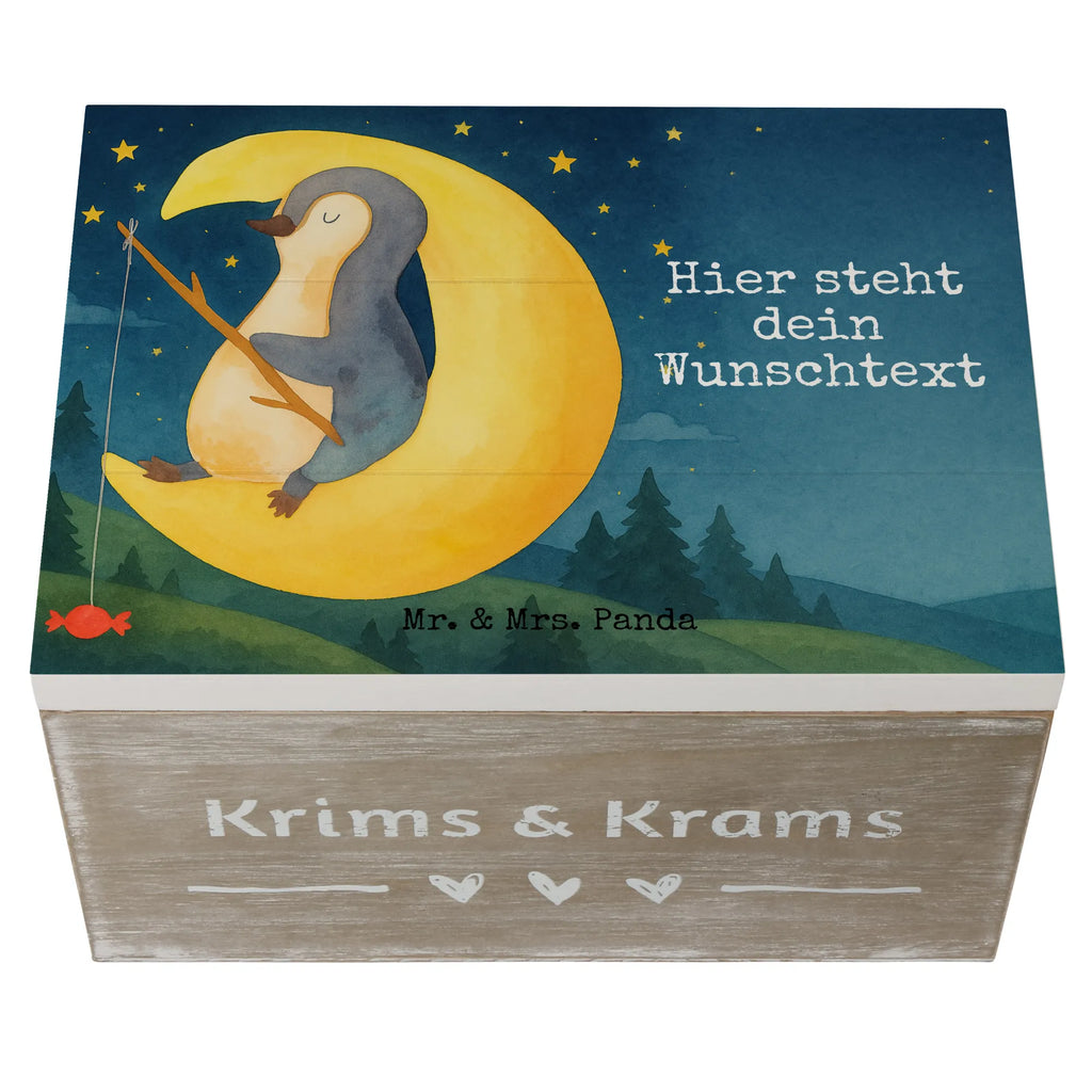 Personalisierte Holzkiste Pinguin Mond Design Kiste Personalisiert, Aufbewahrungsbox Personalisiert, Schatulle Personalisiert, Schatulle mit Namen, Holzkiste Personalisiert, Truhe mit Namen, Erinnerungsbox Personalisiert, Kiste mit Namen, Dekokiste Personalisiert, Holzkiste mit Namen, Erinnerungskiste, Aufbewahrungsbox mit Namen, Truhe Personalisiert, mit Namen, Dekokiste mit Namen, Schatzkiste Personalisiert, GEschenkdose personalisiert, Schatzkiste mit Namen, Erinnerungskiste Personalisiert, Erinnerungsbox mit Namen, Geschenkbox personalisiert, Pinguin, Schlafstörungen, Nachtruhe, Einschlafen, Gästezimmer, schlafen, Pinguine, Schlafzimmer, Spruch
