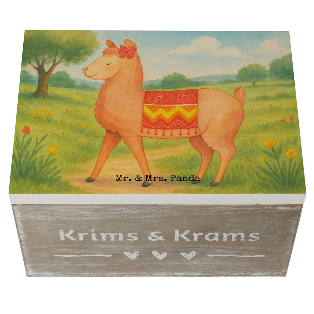 Holzkiste Alpaka Stolz Design XXL, Dekokiste, Geschenkdose, Erinnerungsbox, Schatzkiste, Truhe, Erinnerungskiste, Schatulle, Aufbewahrungsbox, Holzkiste, Kiste, Geschenkbox, Alpaka, Lama