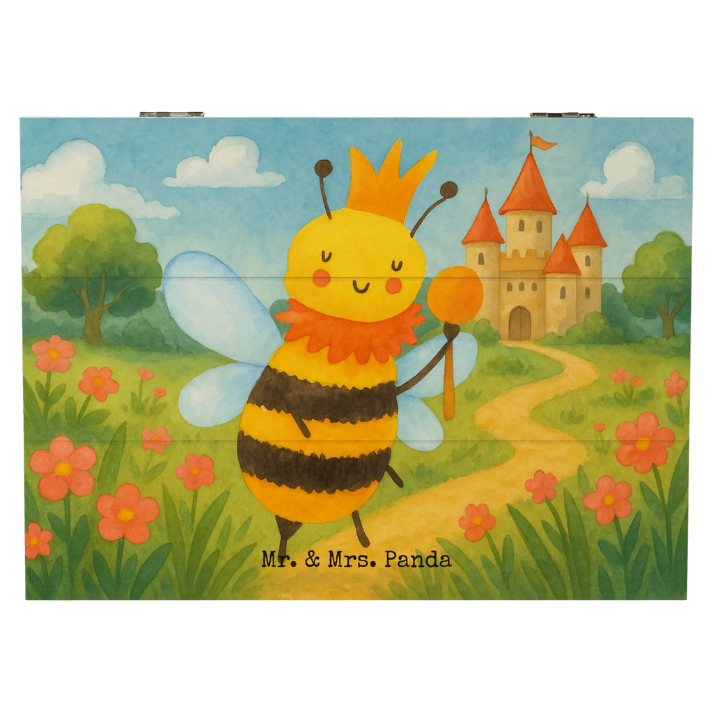 Holzkiste Biene König Design Kiste, Geschenkbox, Holzkiste, Truhe, Schatulle, Aufbewahrungsbox, Schatzkiste, Geschenkdose, Erinnerungskiste, Dekokiste, XXL, Erinnerungsbox, Biene, Wespe, Hummel