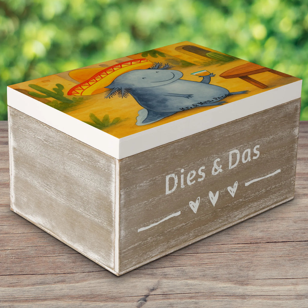 Holzkiste Axolotl Tequila Design Dekokiste, Erinnerungskiste, Geschenkbox, Schatzkiste, Truhe, Kiste, Schatulle, Geschenkdose, Aufbewahrungsbox, Erinnerungsbox, XXL, Holzkiste, Axolotl, Molch, Lurche, Feuerdrache, Schwanzlurch, Mexiko, Sombrero, Zitrone, Lurch, Tequila, Feuersalamander, Axolot, Spruch, Motivation, Mexico