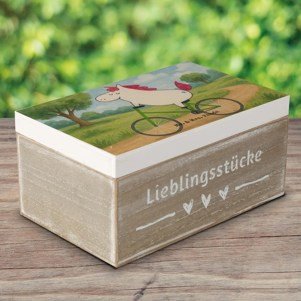 Skrzynia drewniana Jednorożec Rowerzysta Design Kiste, XXL, Holzkiste, Geschenkdose, Aufbewahrungsbox, Truhe, Erinnerungskiste, Schatzkiste, Erinnerungsbox, Geschenkbox, Dekokiste, Schatulle, Einhorn, Einhörner, Einhorn Deko, Unicorn, Rad, Liebeskummer, Luxusproblem, Radfahren, Feenstaub, Bike, Kummer, Konfetti, Radfahrer