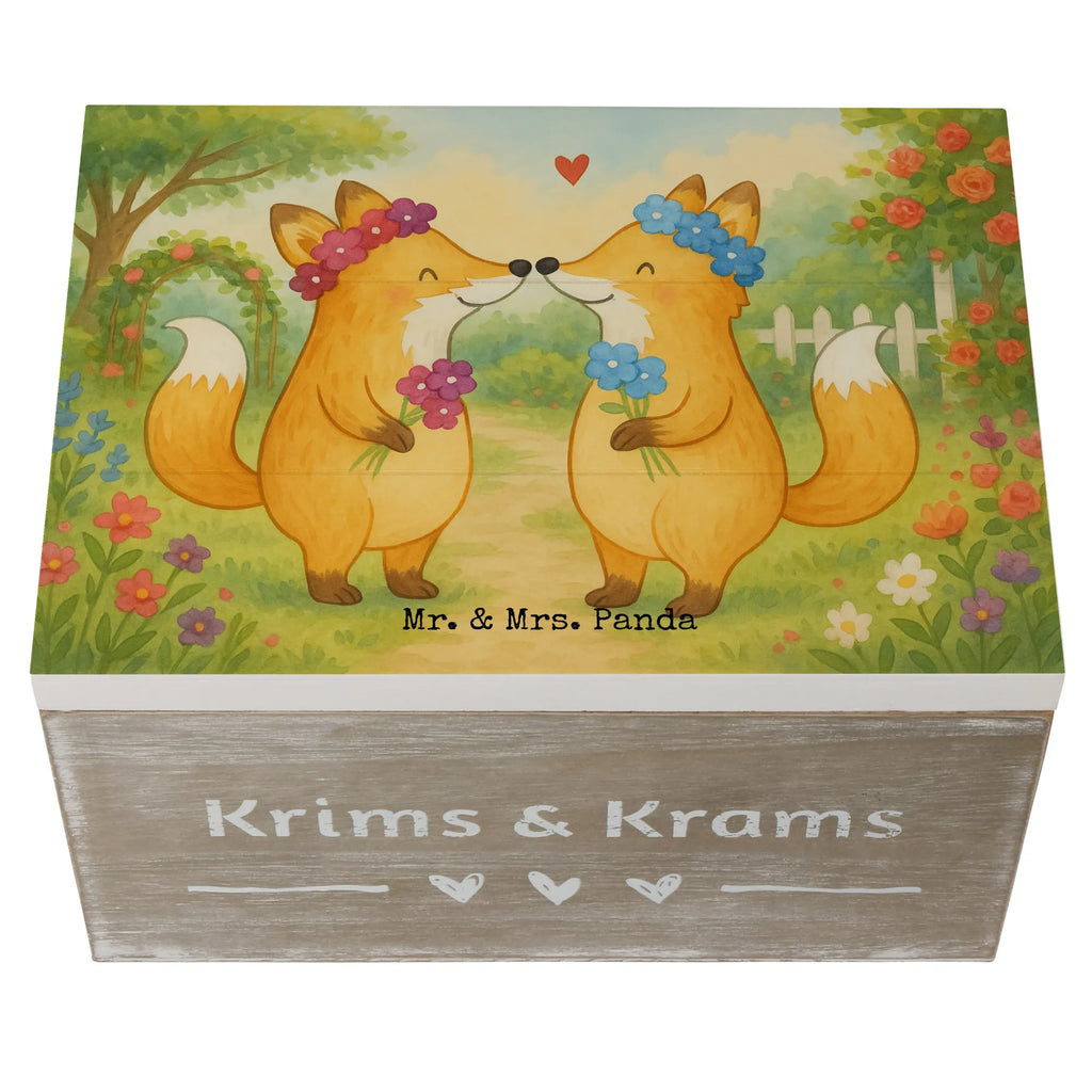 Holzkiste Füchse Lesbian Pride Design Schatulle, Erinnerungskiste, Dekokiste, Kiste, Schatzkiste, Geschenkdose, Geschenkbox, XXL, Truhe, Aufbewahrungsbox, Holzkiste, Erinnerungsbox, Hochzeit, Hochzeitsgeschenk, Ehe, Hochzeitsfeier, Trauung, Trauungsgeschenk, Hochzeitskarte, Verlobungsfeier, Verlobungsgeschenk, Hochzeitsgeschenkideen, Hochzeitsgeschenke für Brautpaar