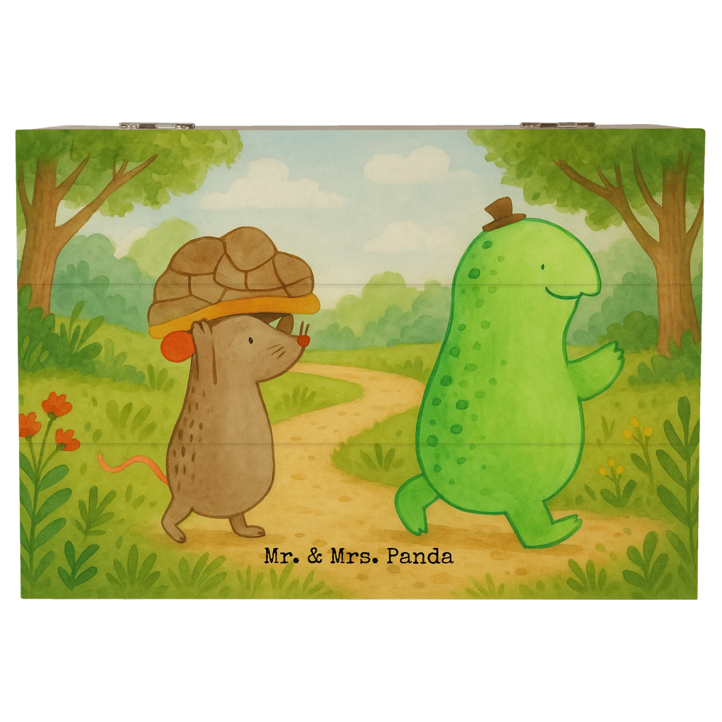 Wooden chest tortoise Mouse Design Geschenkbox, Kiste, Holzkiste, Truhe, Erinnerungskiste, XXL, Schatzkiste, Geschenkdose, Erinnerungsbox, Dekokiste, Schatulle, Aufbewahrungsbox, Schildkröte, Maus, beste Freundinnen, Freundinnen, Freunde, beste Freunde