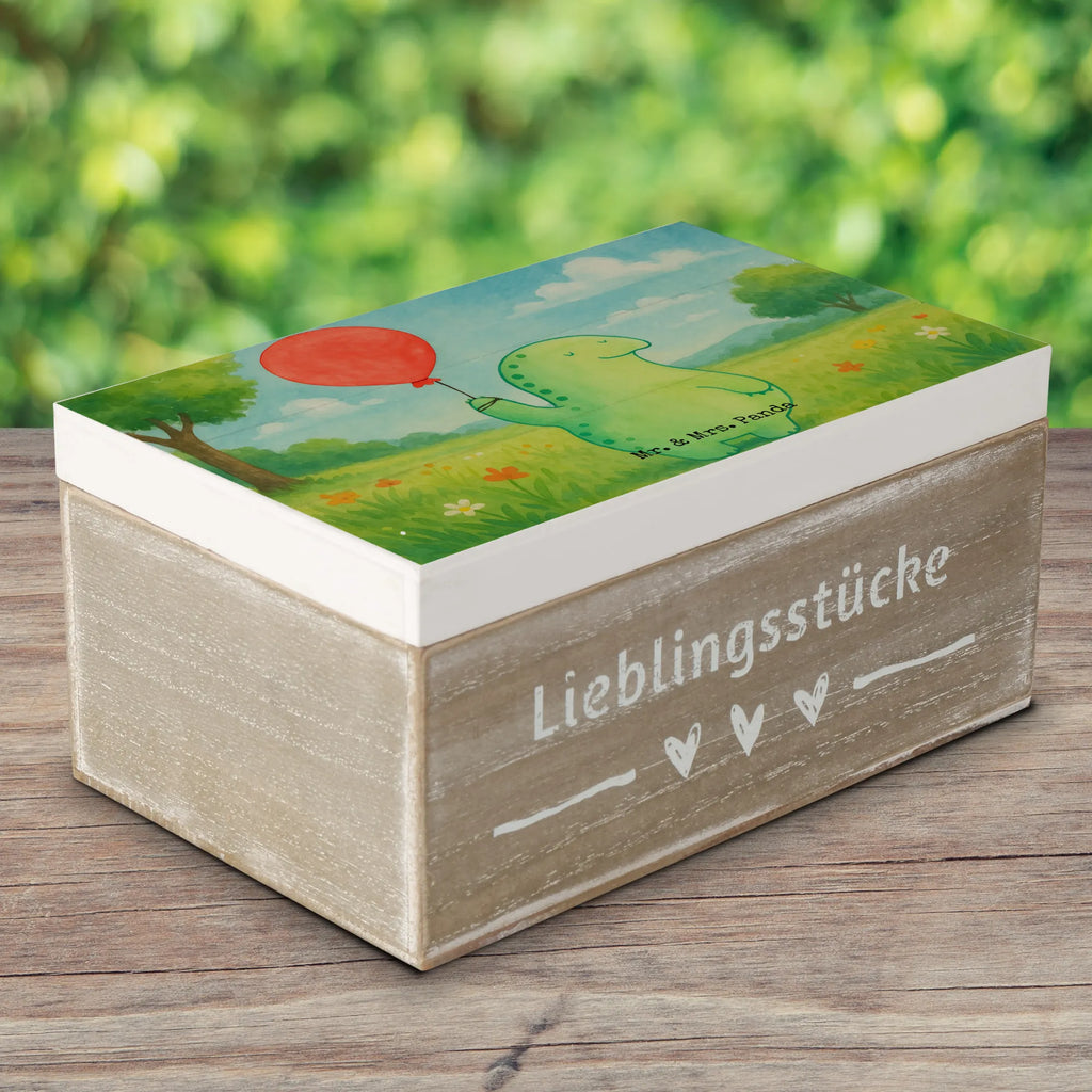 Holzkiste Schildkröte Luftballon Design XXL, Erinnerungskiste, Truhe, Schatulle, Aufbewahrungsbox, Dekokiste, Geschenkbox, Erinnerungsbox, Schatzkiste, Kiste, Holzkiste, Geschenkdose, Schildkröte, Schildkröten, Mutausbruch, Motivation, Motivationsspruch
