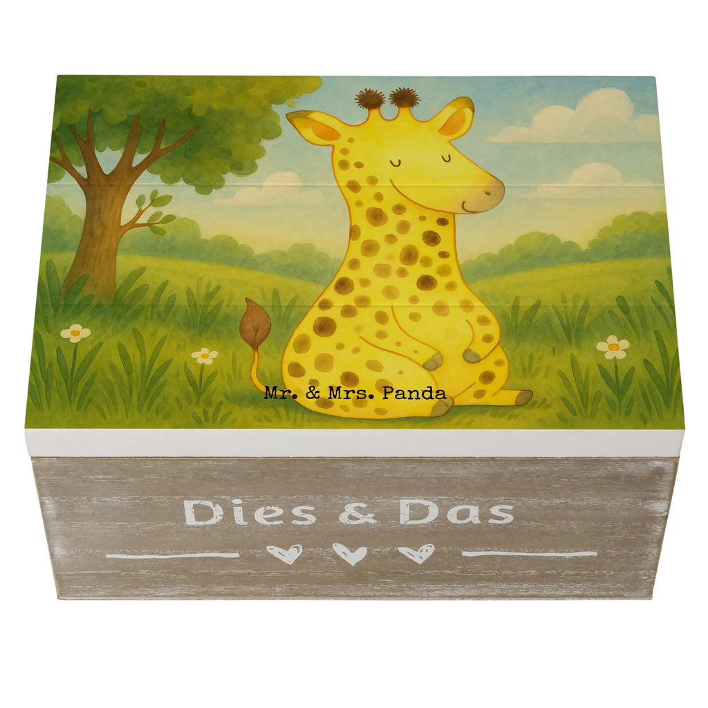 Wooden chest giraffe Satisfied Design Kiste, XXL, Schatzkiste, Geschenkbox, Erinnerungskiste, Dekokiste, Aufbewahrungsbox, Schatulle, Holzkiste, Geschenkdose, Truhe, Erinnerungsbox, Afrika, Wildtiere, Glück, Giraffe, Abenteuer, Zufrieden