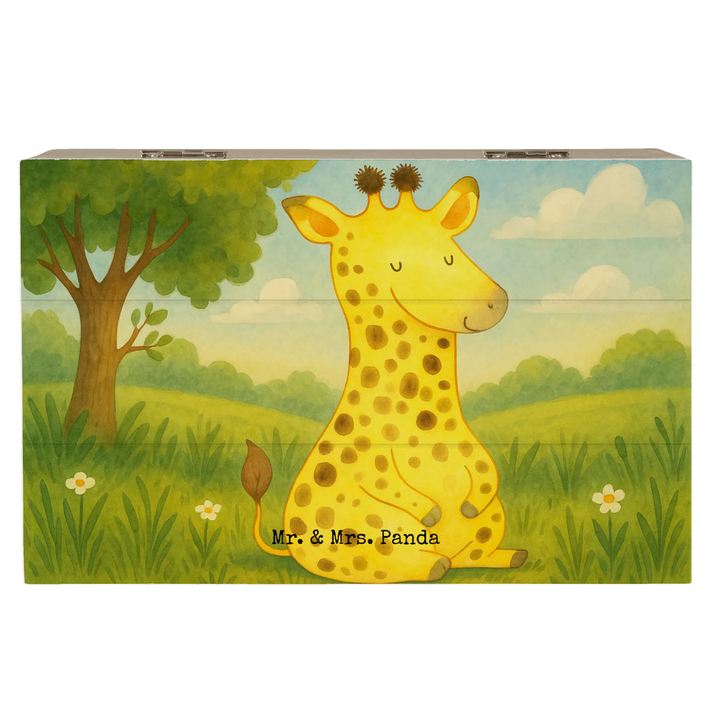 Wooden chest giraffe Satisfied Design Kiste, XXL, Schatzkiste, Geschenkbox, Erinnerungskiste, Dekokiste, Aufbewahrungsbox, Schatulle, Holzkiste, Geschenkdose, Truhe, Erinnerungsbox, Afrika, Wildtiere, Glück, Giraffe, Abenteuer, Zufrieden