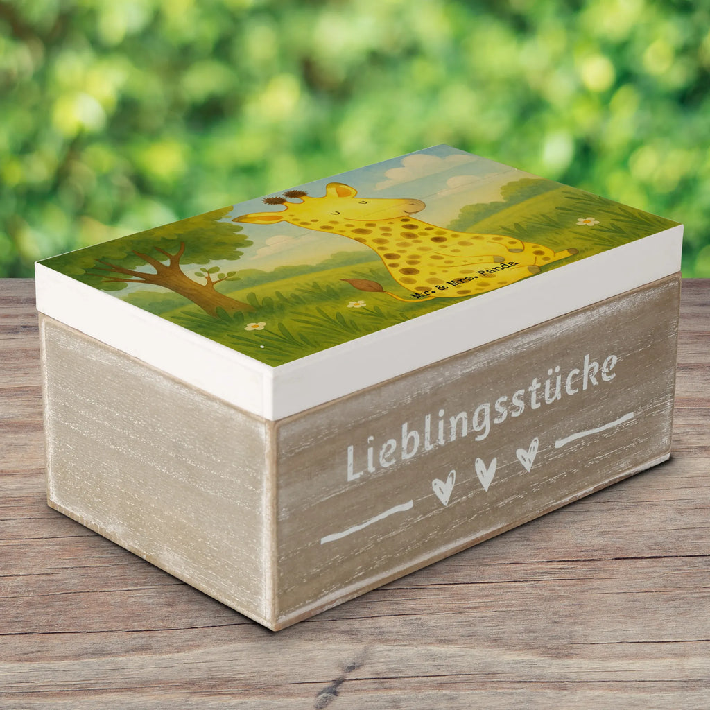 Wooden chest giraffe Satisfied Design Kiste, XXL, Schatzkiste, Geschenkbox, Erinnerungskiste, Dekokiste, Aufbewahrungsbox, Schatulle, Holzkiste, Geschenkdose, Truhe, Erinnerungsbox, Afrika, Wildtiere, Glück, Giraffe, Abenteuer, Zufrieden