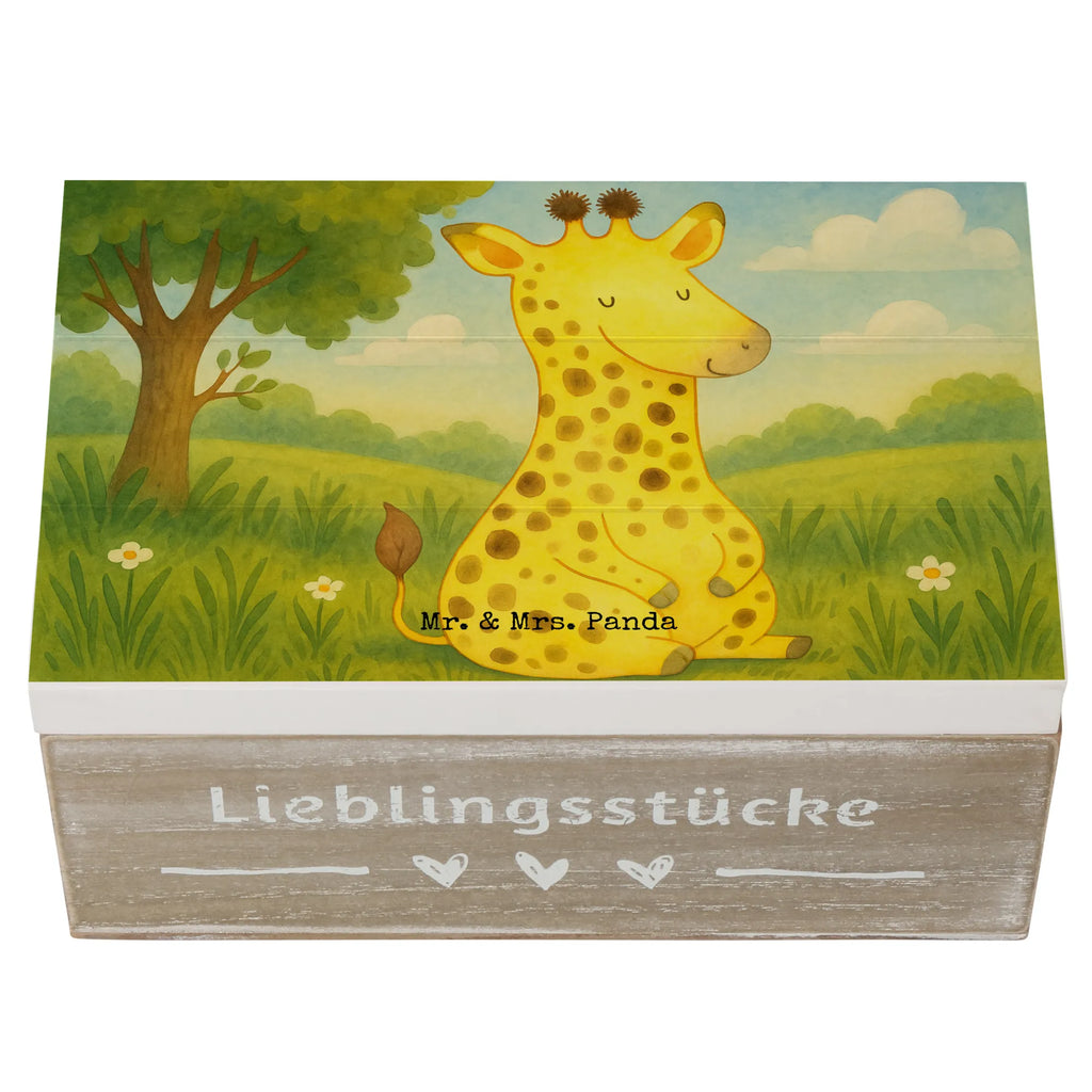 Wooden chest giraffe Satisfied Design Kiste, XXL, Schatzkiste, Geschenkbox, Erinnerungskiste, Dekokiste, Aufbewahrungsbox, Schatulle, Holzkiste, Geschenkdose, Truhe, Erinnerungsbox, Afrika, Wildtiere, Glück, Giraffe, Abenteuer, Zufrieden